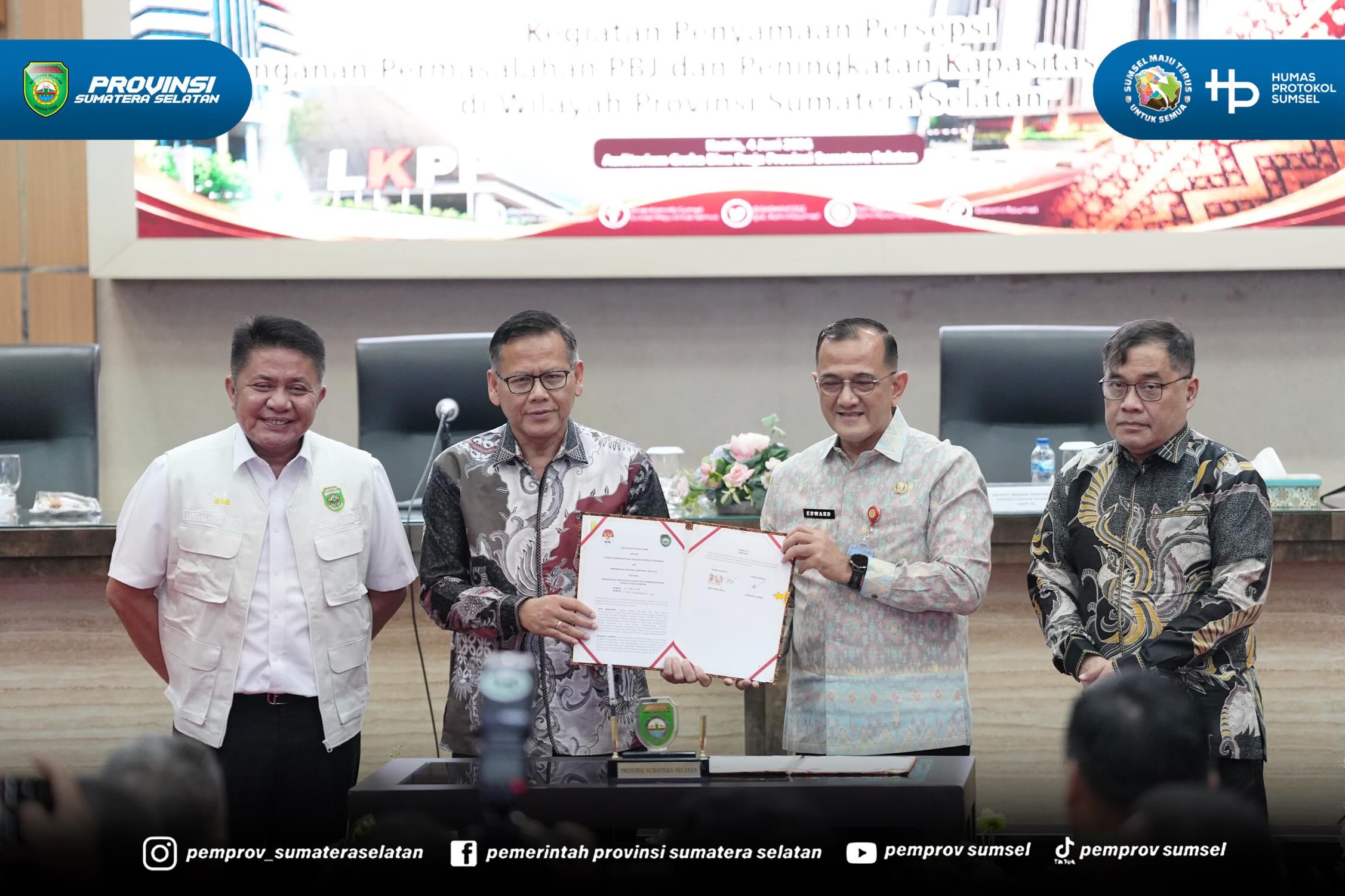 PALEMBANG – Gubernur Sumatera Selatan (Sumsel) Dr. H. Herman Deru mengatakan Penandatanganan Perjanjian Kerjasama antara KPK dan Pemprov Sumsel tentang Penanganan Pengaduan dalam Upaya Pemberantasan Tindak Pidana Korupsi dan Kegiatan Penyamaan Per...