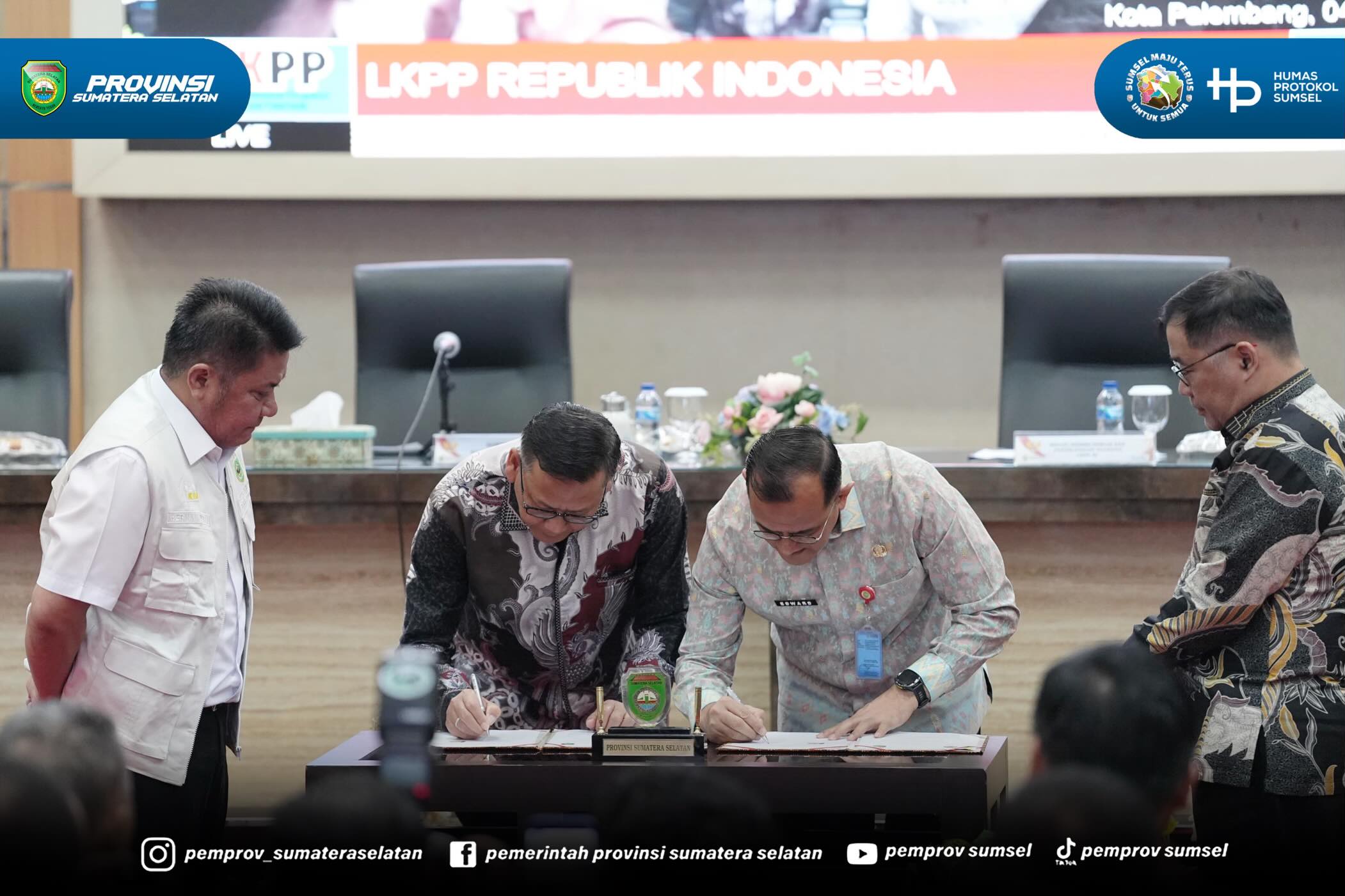 PALEMBANG – Gubernur Sumatera Selatan (Sumsel) Dr. H. Herman Deru mengatakan Penandatanganan Perjanjian Kerjasama antara KPK dan Pemprov Sumsel tentang Penanganan Pengaduan dalam Upaya Pemberantasan Tindak Pidana Korupsi dan Kegiatan Penyamaan Per...