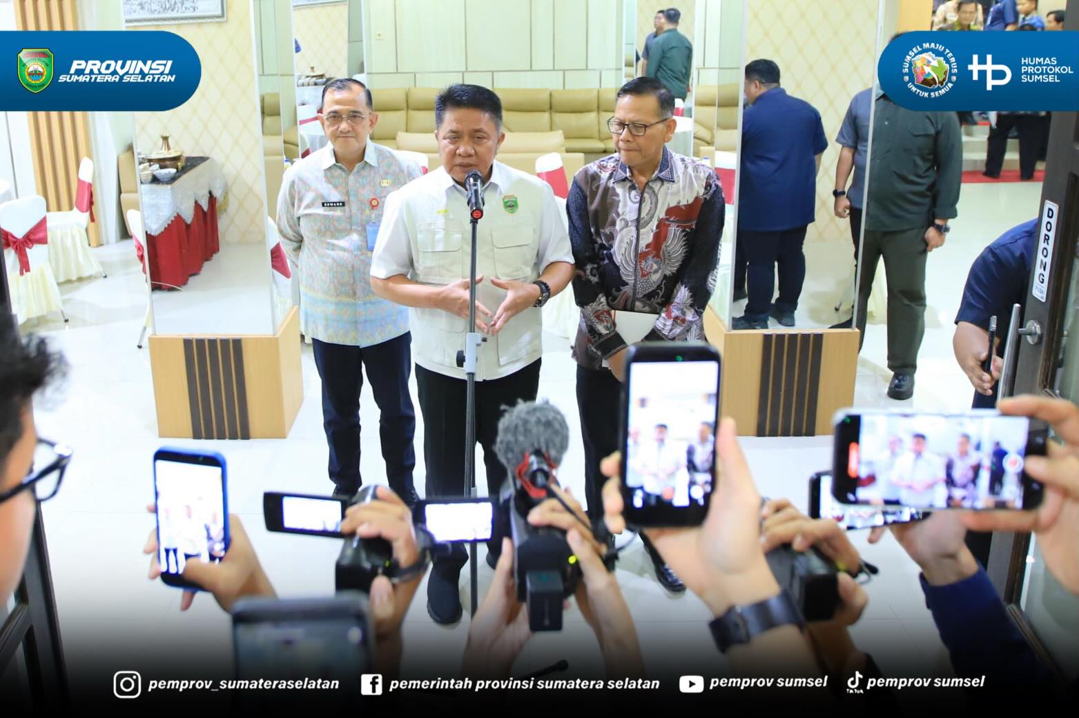 PALEMBANG – Gubernur Sumatera Selatan (Sumsel) Dr. H. Herman Deru mengatakan Penandatanganan Perjanjian Kerjasama antara KPK dan Pemprov Sumsel tentang Penanganan Pengaduan dalam Upaya Pemberantasan Tindak Pidana Korupsi dan Kegiatan Penyamaan Per...