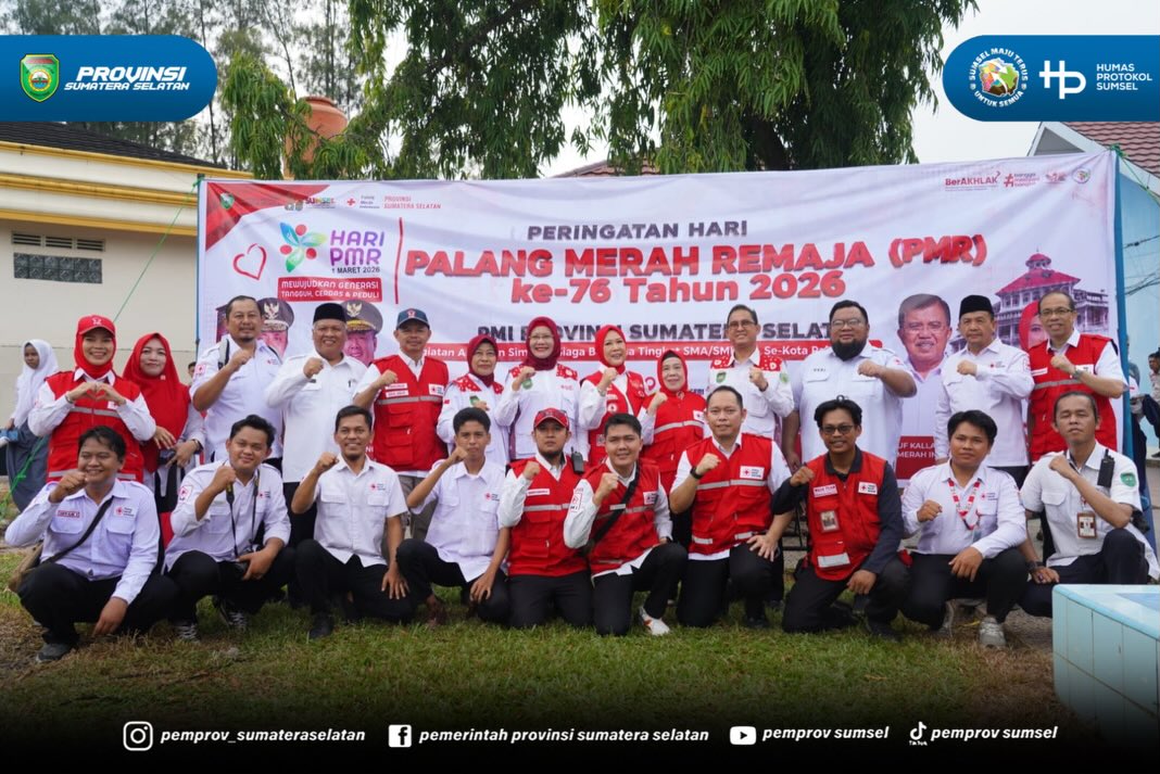 Palembang – Peringatan Hari Lahir ke-76 Palang Merah Remaja (PMR) berlangsung khidmat dan meriah melalui apel serta simulasi Pertolongan Pertama pada Kecelakaan (P3K) di SMAN 13 Palembang, Sabtu (6/6/2026). Kegiatan ini menjadi pengingat bahwa PMR...