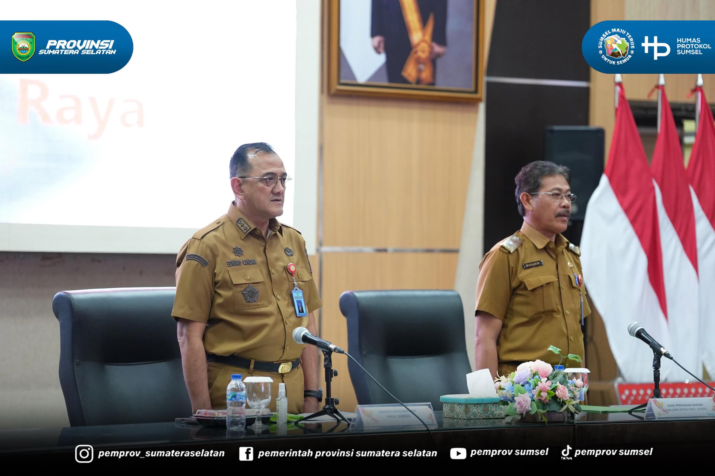 PALEMBANG – Sekretaris Daerah Pemerintah Provinsi Sumatera Selatan, Dr. H. Edward Candra, menegaskan pentingnya pelaksanaan konsolidasi pengadaan barang dan jasa sebagai upaya meningkatkan efisiensi belanja pemerintah, memperkuat penggunaan produk...