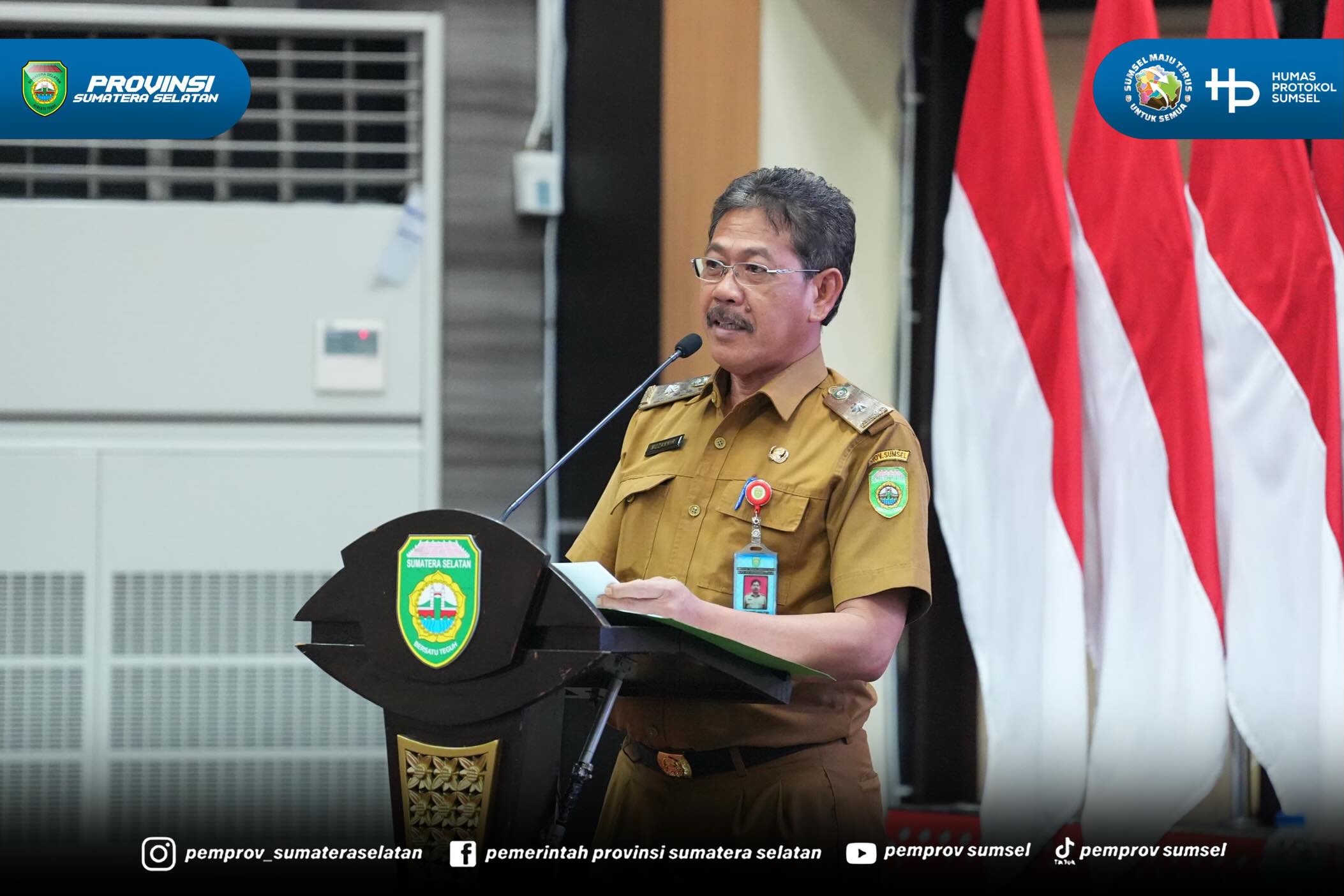 PALEMBANG – Sekretaris Daerah Pemerintah Provinsi Sumatera Selatan, Dr. H. Edward Candra, menegaskan pentingnya pelaksanaan konsolidasi pengadaan barang dan jasa sebagai upaya meningkatkan efisiensi belanja pemerintah, memperkuat penggunaan produk...