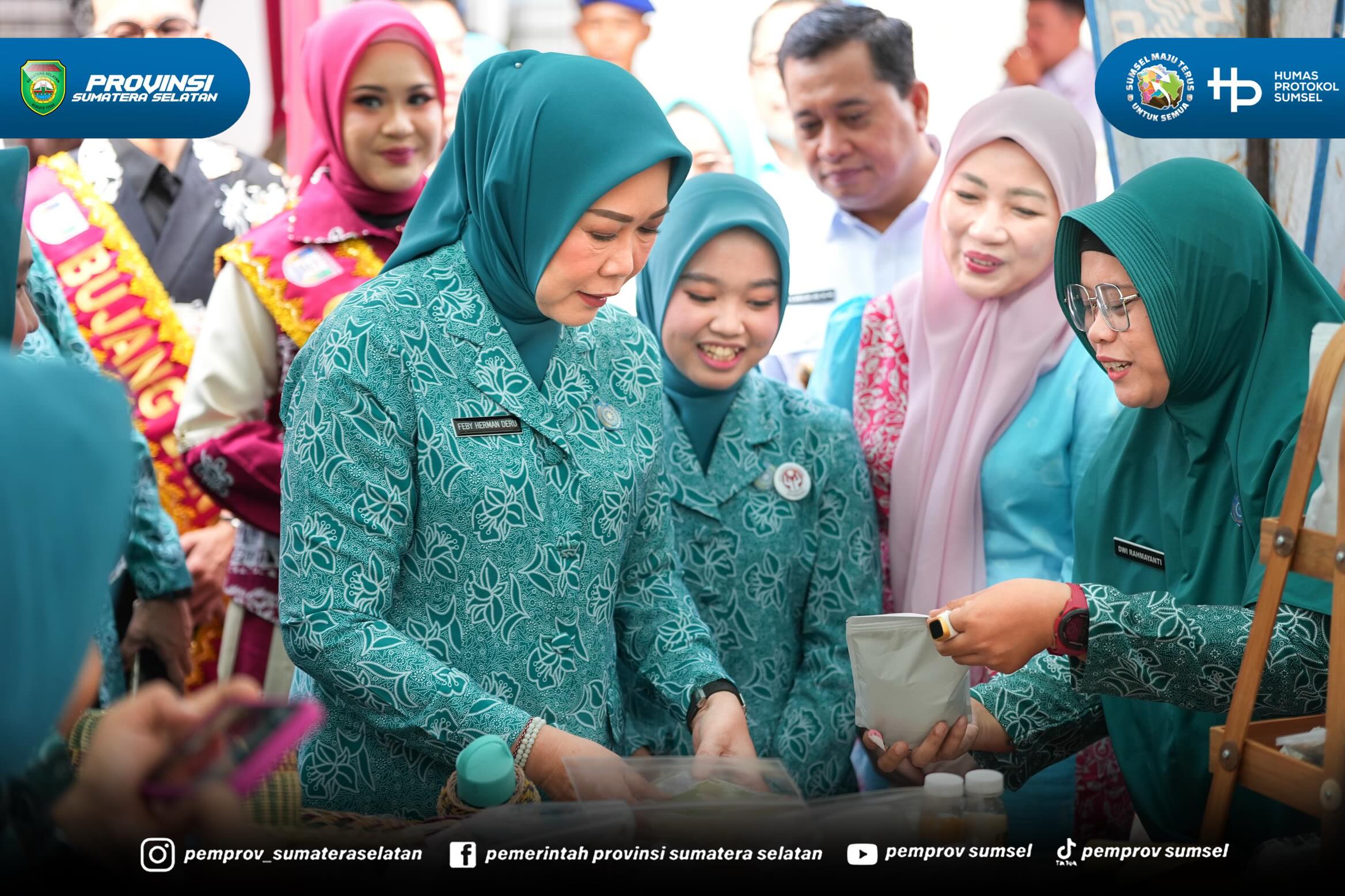 Banyuasin - Ketua TP PKK Sumsel Feby Deru melakukan kunjungan kerja ke Kabupaten Banyuasin, Rabu (09/06/2026). Kunker ini difokuskan untuk monitoring dan evaluasi pelaksanaan 10 Program Pokok PKK di TP PKK Banyuasin.