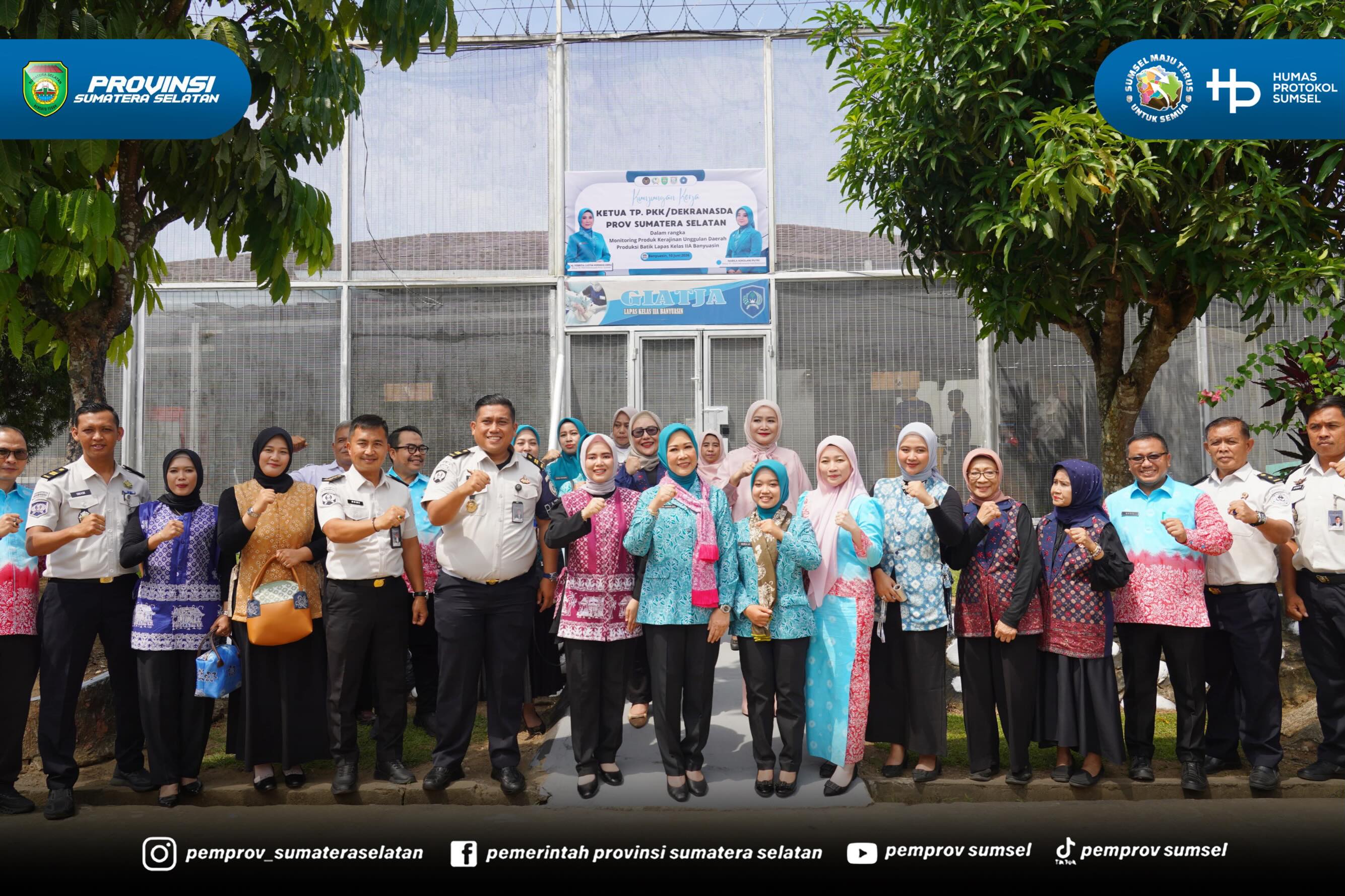 Banyuasin – Di balik tembok Lembaga Pemasyarakatan (Lapas) Kelas IIA Banyuasin, tersimpan kisah pembinaan yang penuh harapan. Pada Rabu (10/6/2026) siang, Ketua Tim Penggerak PKK Provinsi Sumatera Selatan (Sumsel), Febrita lustia Herman Deru, hadi...