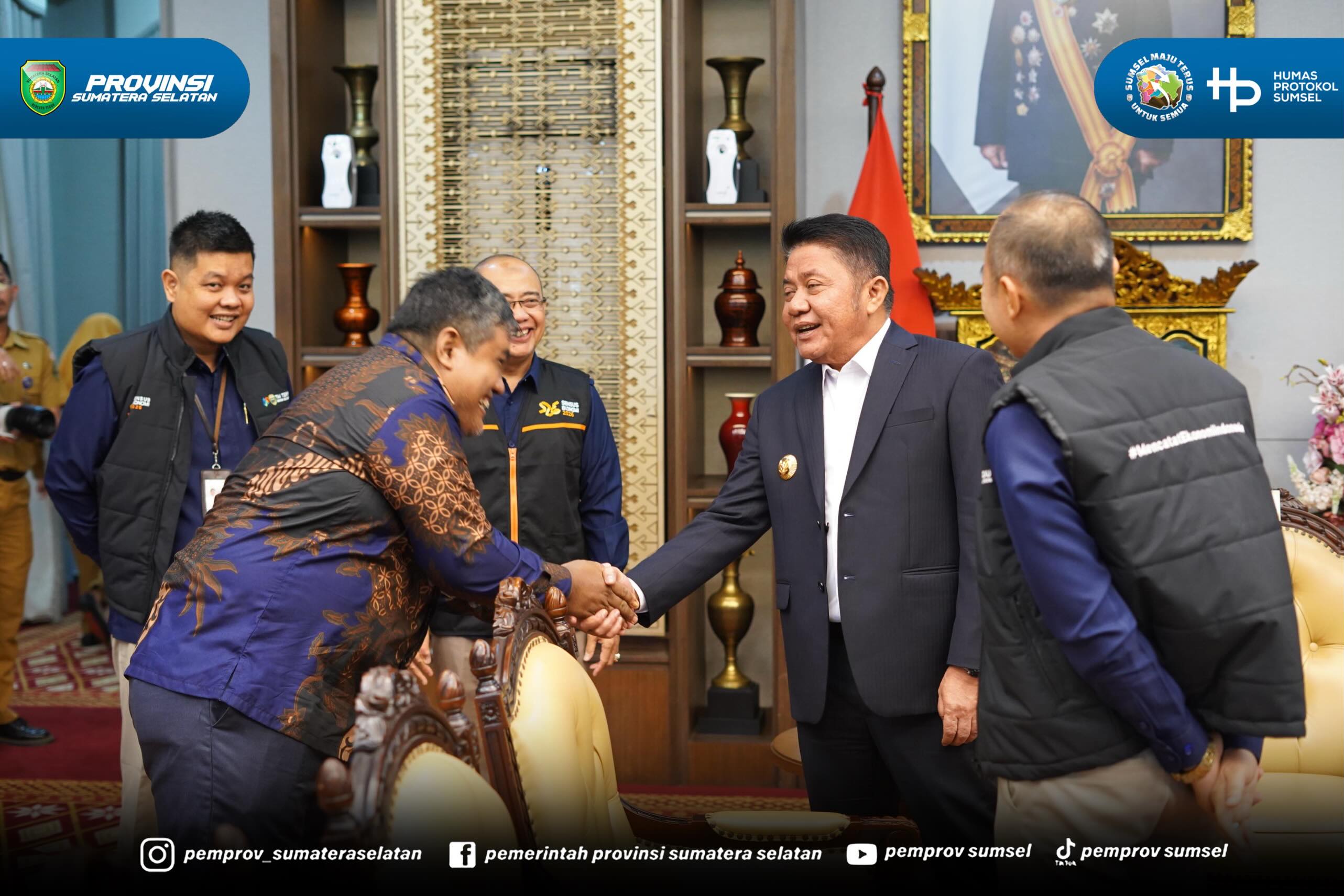 Palembang – Gubernur Sumatera Selatan (Sumsel) H. Herman Deru menyambut baik pelaksanaan Pendataan Sensus Ekonomi 2026 yang dilakukan Badan Pusat Statistik (BPS) Provinsi Sumsel.
