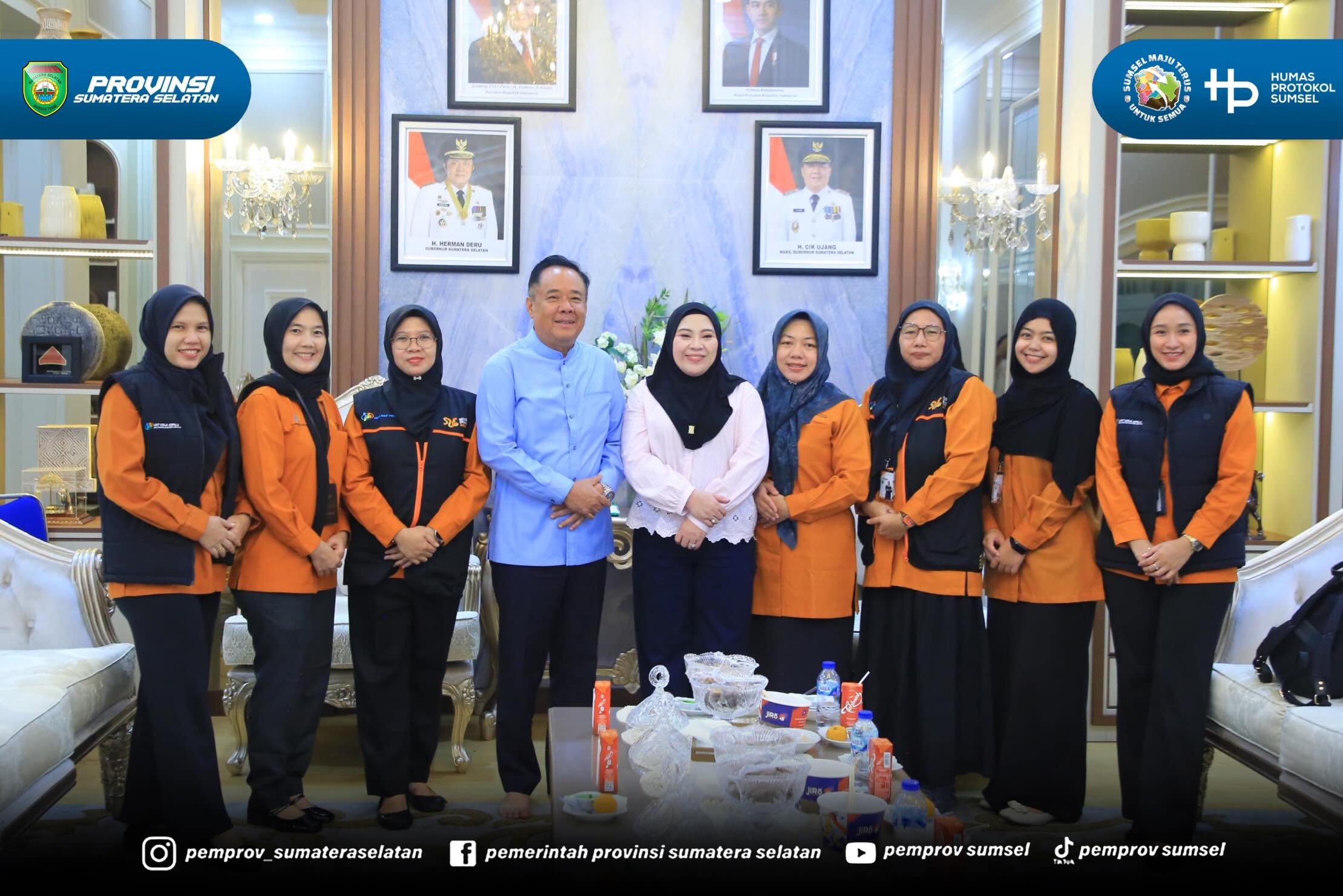 Palembang – Wakil Gubernur Sumatera Selatan (Sumsel) H. Cik Ujang menerima audiensi Kepala Badan Pusat Statistik (BPS) Provinsi Sumatera Selatan beserta jajaran terkait pelaksanaan Sensus Ekonomi 2026 di Rumah Dinas Wakil Gubernur Sumsel, Rabu (17...
