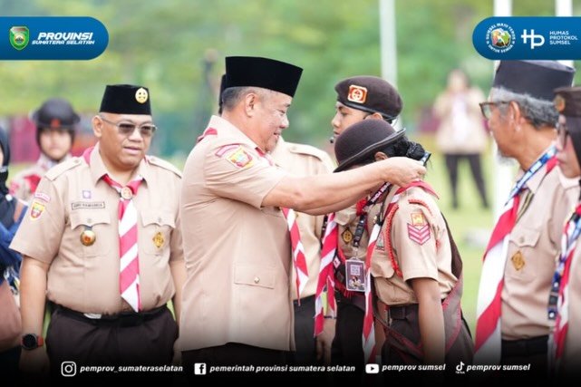 Palembang – Wakil Gubernur Sumatera Selatan (Sumsel) H. Cik Ujang secara resmi membuka Jambore Daerah (JAMDA) IX Gerakan Pramuka Sumsel Tahun 2026 yang diselenggarakan oleh Kwartir Daerah (Kwarda) Gerakan Pramuka Sumsel di Lapangan Utama Bumi Perk...