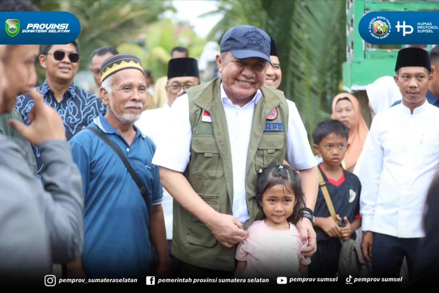 Banyuasin – Gubernur Sumatera Selatan (Sumsel) Dr. H. Herman Deru menghadiri Tabligh Akbar dalam rangka memperingati Tahun Baru Islam 1 Muharam 1448 Hijriah di Desa Tembusan Dalam, Kecamatan Sumber Marga Telang, Kabupaten Banyuasin, Jumat (19/6/20...