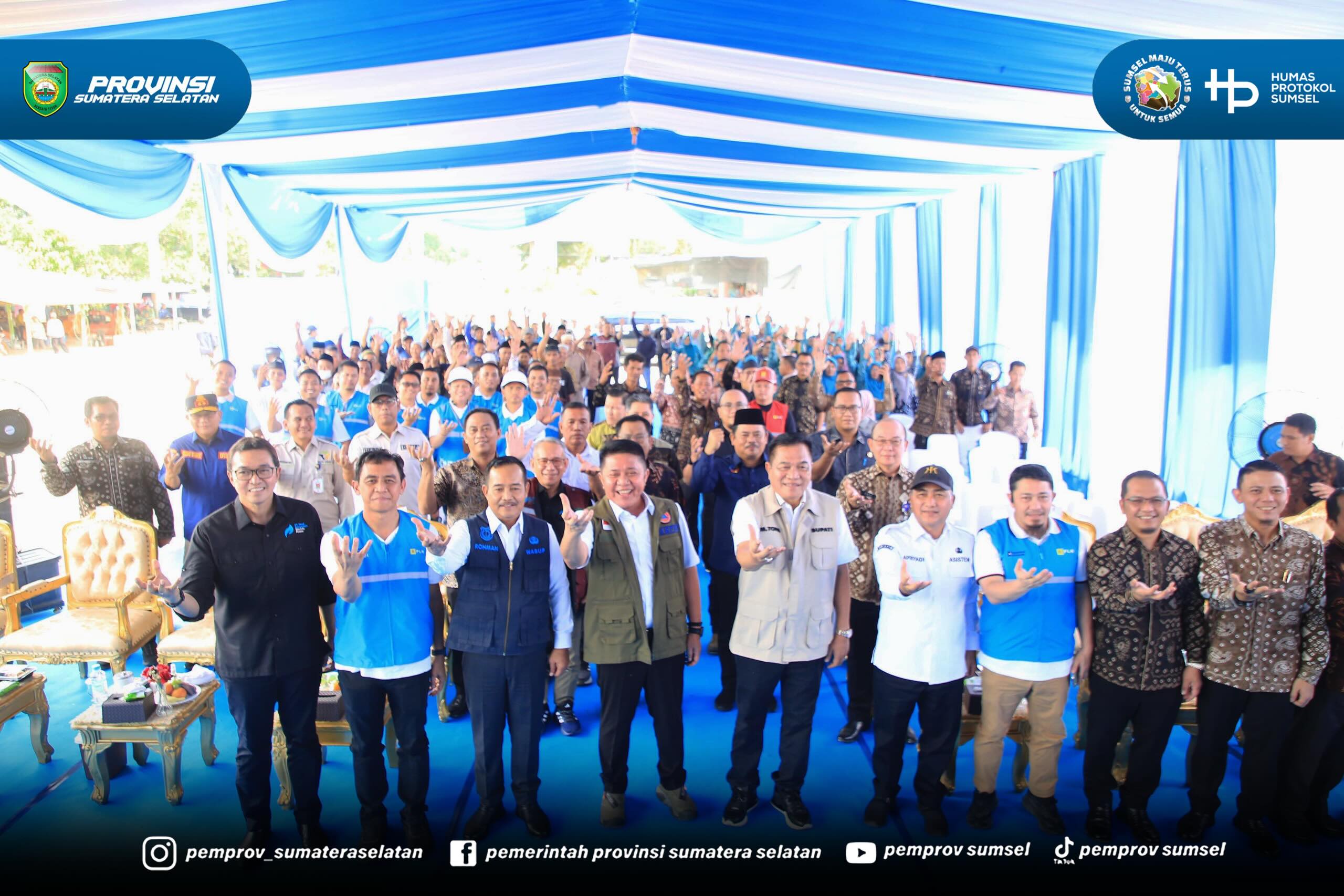 Musi Banyuasin – Gubernur Sumatera Selatan (Sumsel) Dr. H. Herman Deru meresmikan peralihan pelanggan PT Muba Electric Power (MEP) ke PT PLN (Persero) di Desa Air Putih Ulu, Kecamatan Plakat Tinggi, Kabupaten Musi Banyuasin (Muba), Jumat (19/6/2026).