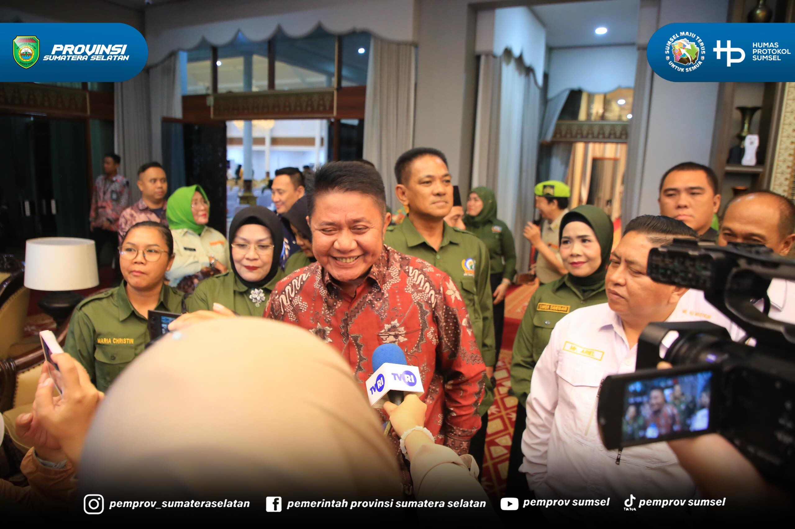 Palembang – Ketua Umum Dewan Pimpinan Pusat (DPP) Himpunan Masyarakat Tani Nusantara Merah Putih (HMTN MP), Asril Naska, secara tegas mengakui Gubernur Sumatera Selatan (Sumsel) Dr. H. Herman Deru Layak disebut sebagai "Gubernur Pangan" Indonesia....