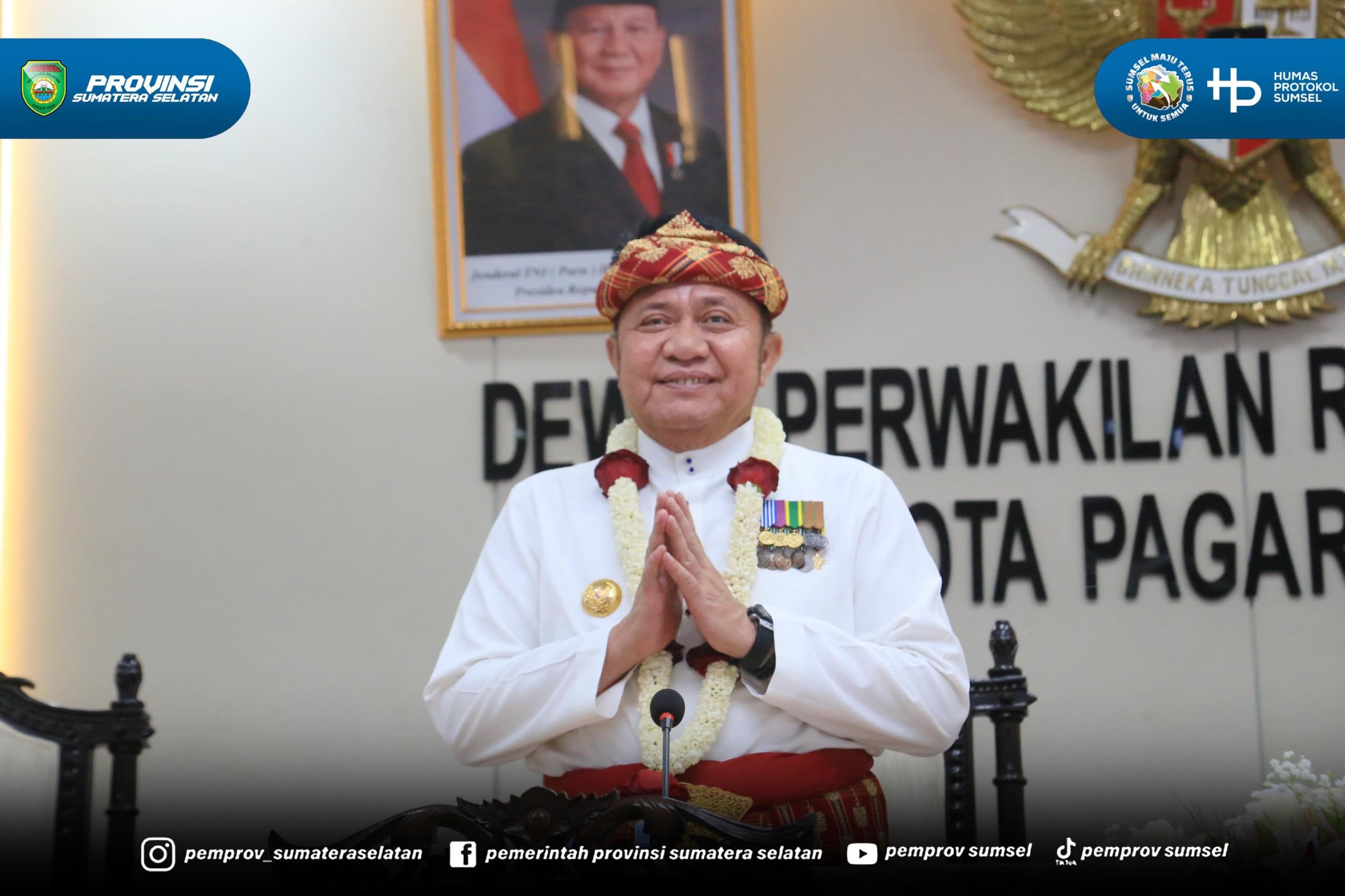 PAGARALAM – Gubernur Sumatera Selatan (Sumsel) Dr. H. Herman Deru mengajak seluruh pemerintah daerah memiliki ketangguhan dalam menghadapi berbagai perubahan, terutama terkait sistem pengelolaan keuangan daerah yang terus berkembang mengikuti kebi...