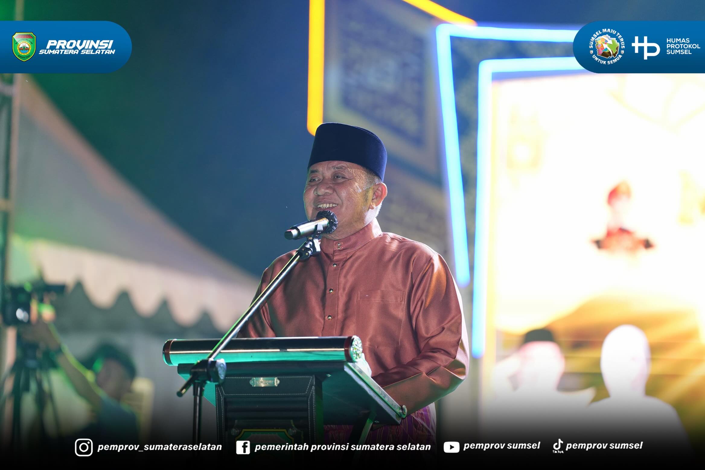 LAHAT – Gubernur Sumatera Selatan, Dr. H. Herman Deru, secara resmi membuka Musabaqah Tilawatil Quran (MTQ) XXXI Tingkat Provinsi Sumatera Selatan di Kabupaten Lahat, Selasa (23/6/2026).