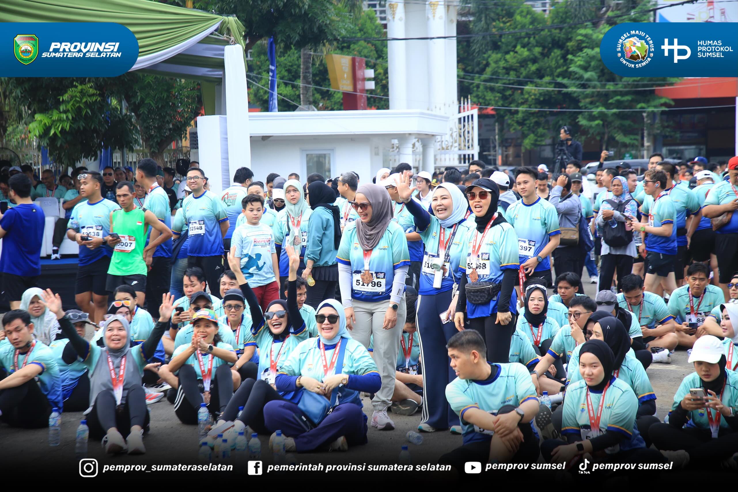 PALEMBANG – Gubernur Sumatera Selatan (Sumsel), Dr. H. Herman Deru, mengapresiasi penyelenggaraan Mandiri Ampera Tourism Run 2026 yang digelar di halaman Museum Sultan Mahmud Badaruddin II, Minggu (28/6/2026).