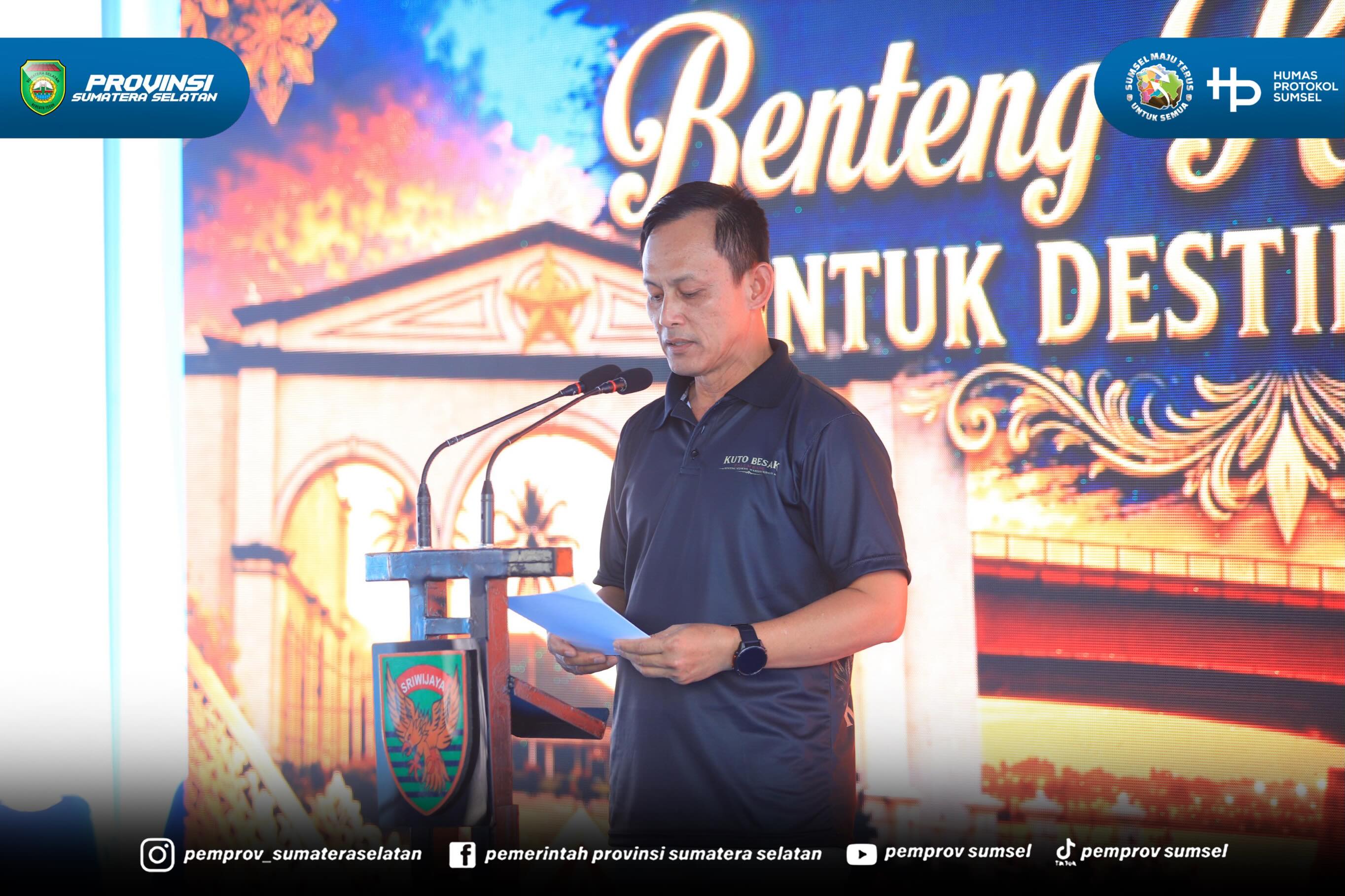 Palembang – Gubernur Sumatera Selatan (Sumsel) Dr. H. Herman Deru mengapresiasi langkah Kodam II/Sriwijaya yang melakukan penataan dan revitalisasi Benteng Kuto Besak (BKB) sebagai destinasi wisata sejarah baru di Kota Palembang.