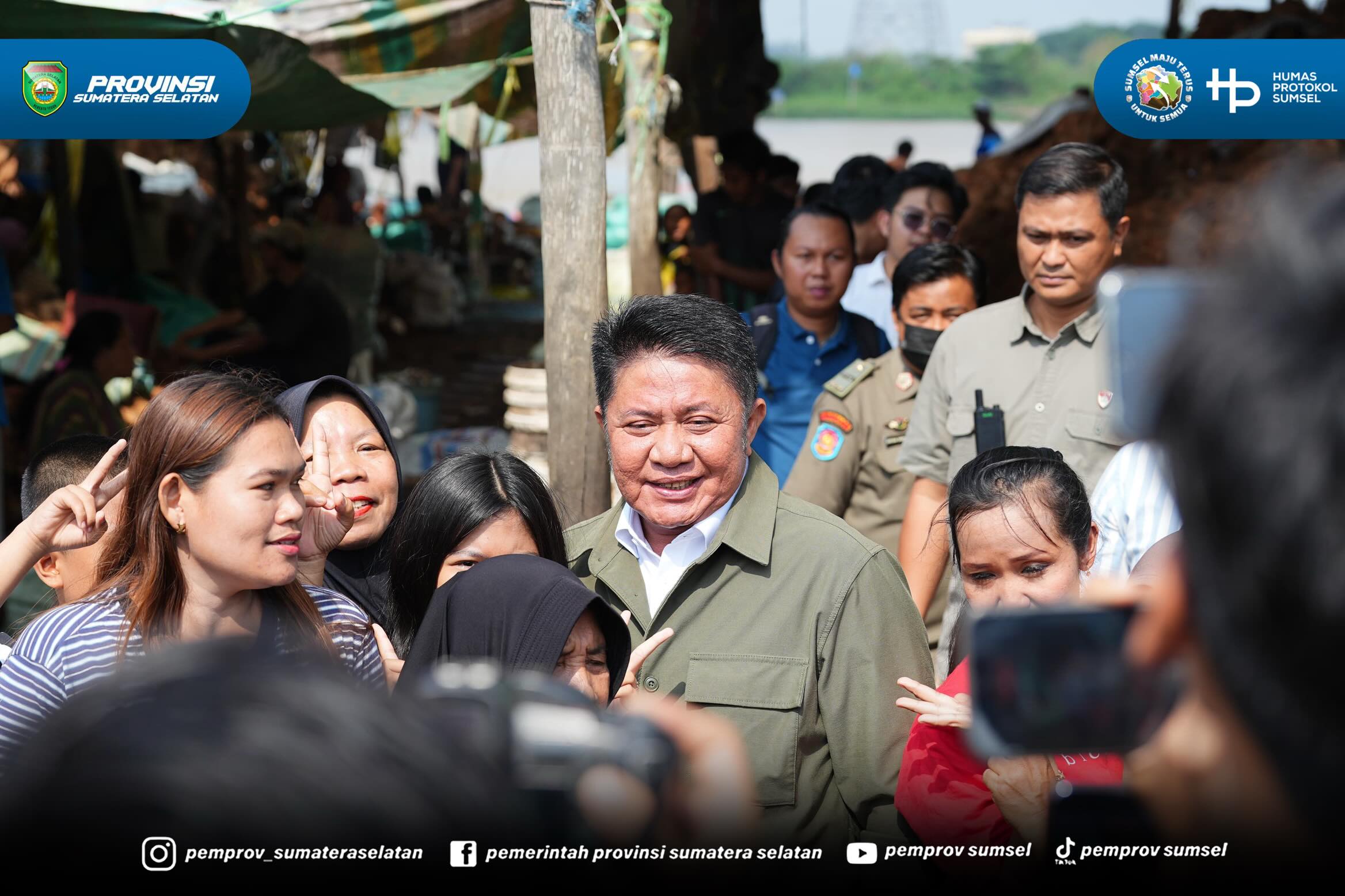 Palembang – Gubernur Sumatera Selatan (Sumsel) H. Herman Deru meninjau Eksplorasi Sultan Muda Sumsel bertempat di Dermaga Kelapa Musi II Palembang, Selasa (30/6/2026). Kunjungan ini untuk melihat aktivitas hilirisasi dan ekspor kelapa yang dikelol...