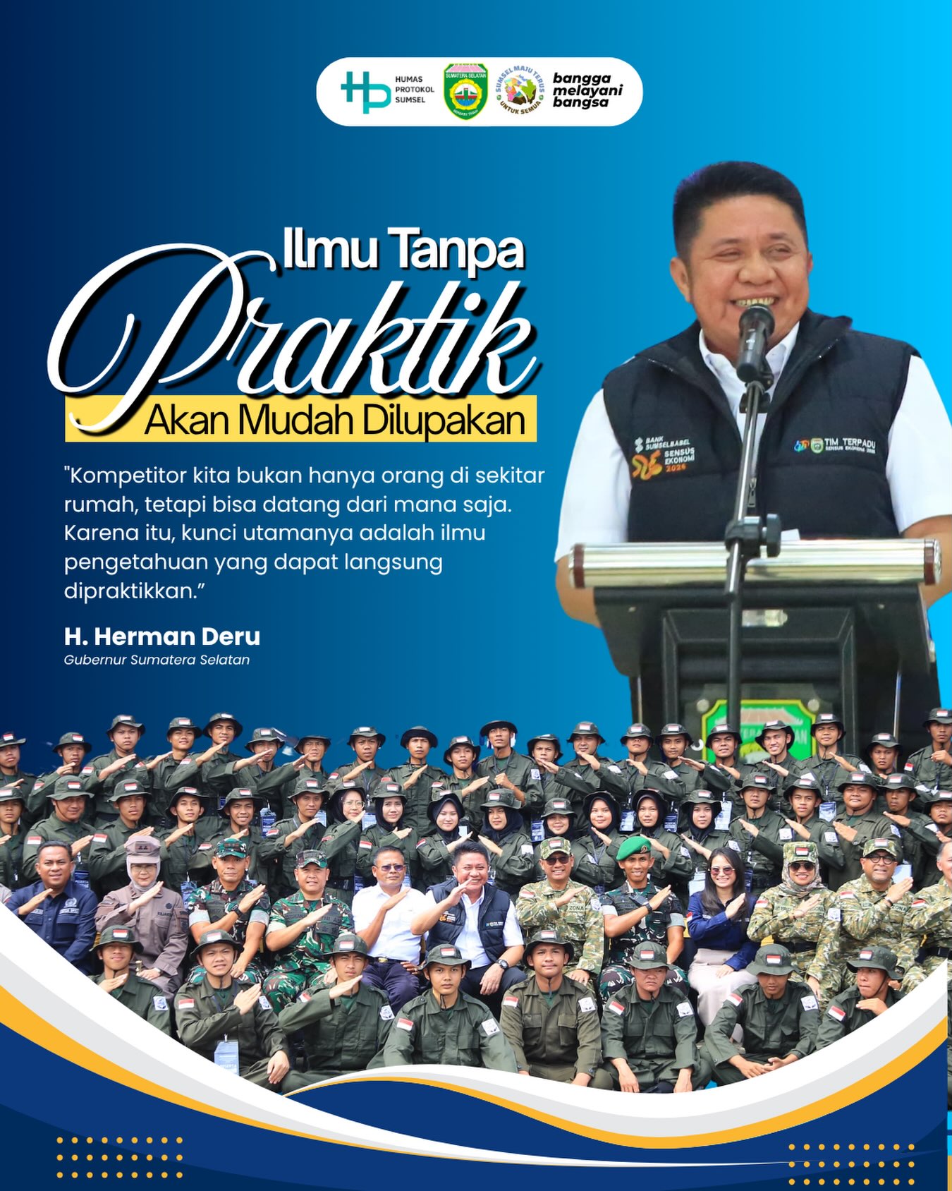 Ilmu bukan sekadar untuk disimpan, tetapi untuk diwujudkan.