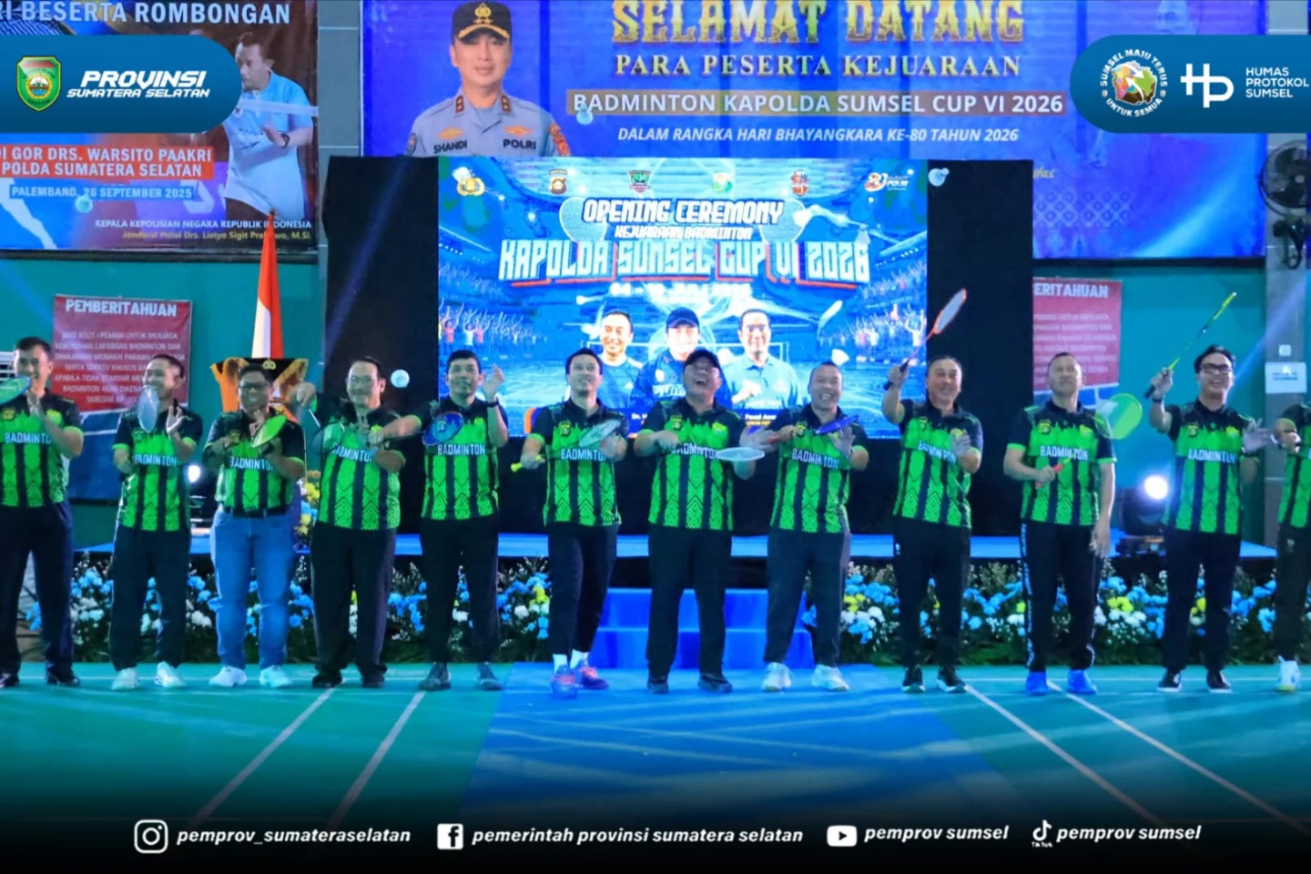 Palembang – Gubernur Sumatera Selatan (Sumsel) Dr. H. Herman Deru mengapresiasi penyelenggaraan Kejuaraan Kapolda Sumsel Cup VI 2026 yang digelar Polda Sumsel selama tujuh hari, mulai 4 hingga 10 Juli 2026. Kejuaraan tersebut merupakan rangkaian p...