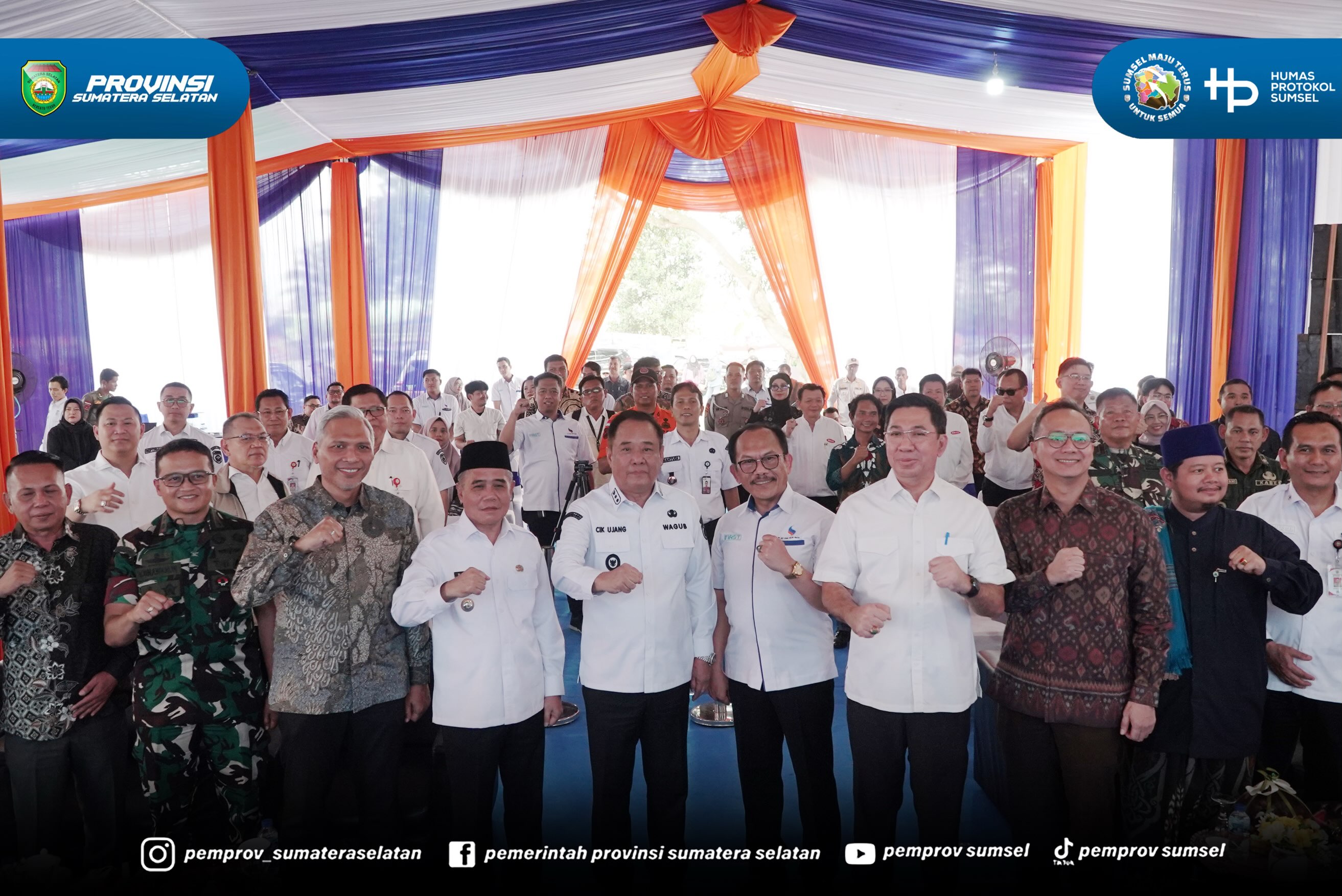 Ogan Ilir – Wakil Gubernur Sumatera Selatan H. Cik Ujang menghadiri sekaligus melakukan groundbreaking pembangunan CNG Station Simpang Y yang dirangkaikan dengan tasyakuran Hari Ulang Tahun ke-17 PT CNG Hilir Raya di Simpang Y, Kecamatan Indralaya...