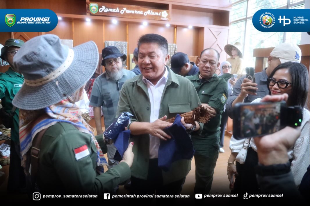 Gubernur Sumsel Herman Deru melaksanakan kunjungan kerja ke Kebun Raya Sriwijaya, yang berlokasi di Ogan Ilir, Kamis (09/07/26).