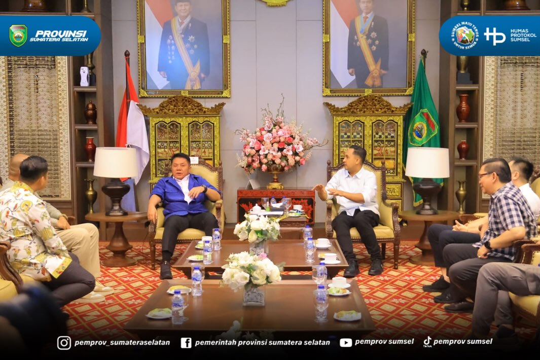 Palembang – Gubernur Sumatera Selatan (Sumsel) Dr. H. Herman Deru menerima audiensi Pengurus Provinsi Persatuan Bola Basket Seluruh Indonesia (Perbasi) Provinsi Sumatera Selatan di Griya Agung, Jumat (10/7/2026). Pertemuan tersebut membahas rencan...
