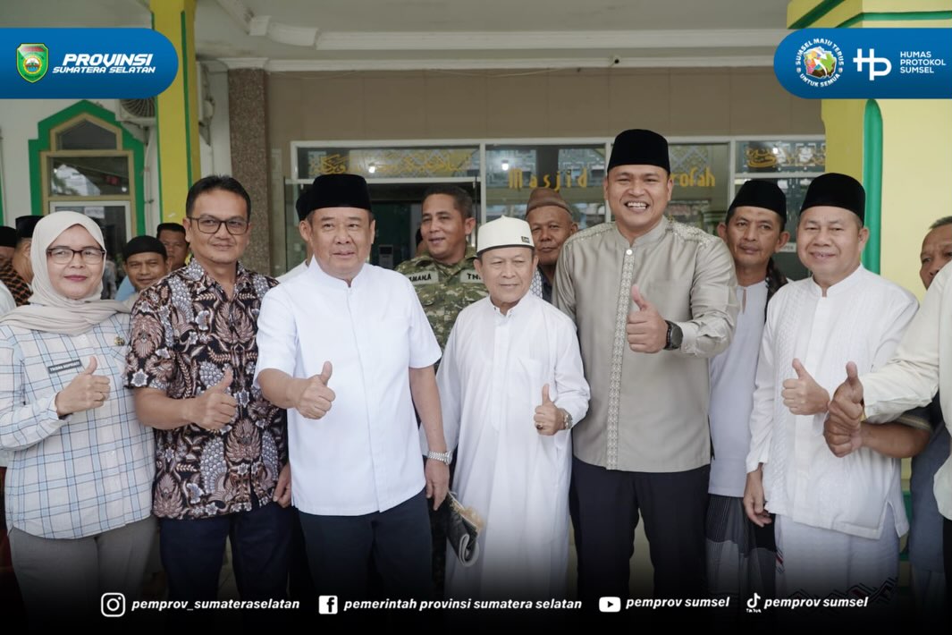 Prabumulih - Wakil Gubernur Sumatera Selatan H. Cik Ujang melaksanakan safari Sholat Jumat di Masjid Agung Nur Arafah Kecamatan Prabumulih Utara Kota Prabumulih. Jumat (10/07/2026).