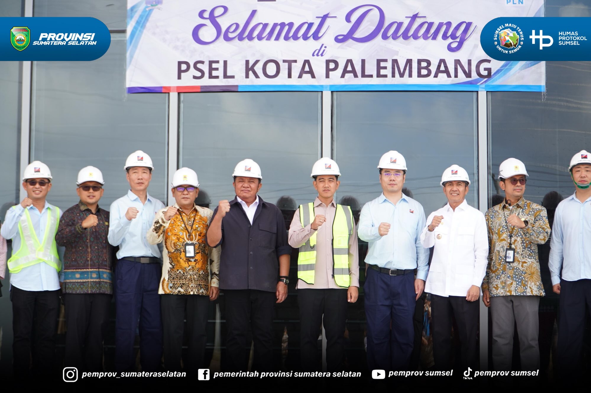 Berikutnya, Gubernur Sumsel H. Herman Deru mendampingi kunjungan kerja Wakil Presiden Gibran Rakabuming Raka meninjau Pengolahan Sampah Menjadi Energi Listrik (PSEL) di Kramasan, Kamis (16/07/26).