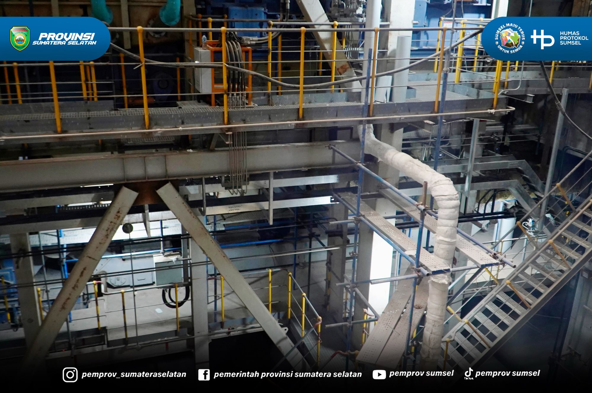 Berikutnya, Gubernur Sumsel H. Herman Deru mendampingi kunjungan kerja Wakil Presiden Gibran Rakabuming Raka meninjau Pengolahan Sampah Menjadi Energi Listrik (PSEL) di Kramasan, Kamis (16/07/26).