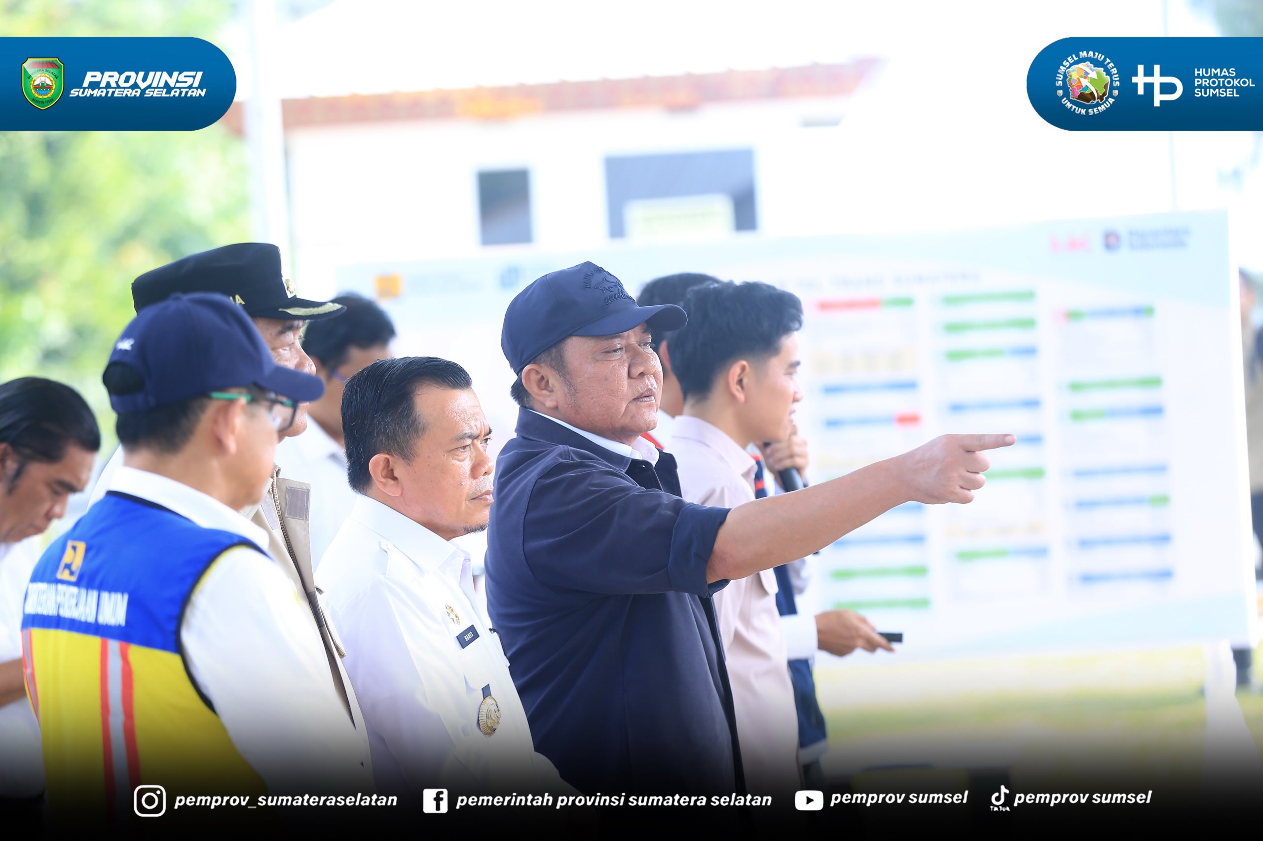Musi Banyuasin - Wakil Presiden RI, Gibran Rakabuming Raka, melakukan peninjauan langsung ke Plaza Tol Bayung Lincir, Kabupaten Musi Banyuasin, Sumatera Selatan, Kamis (16/07/26).
