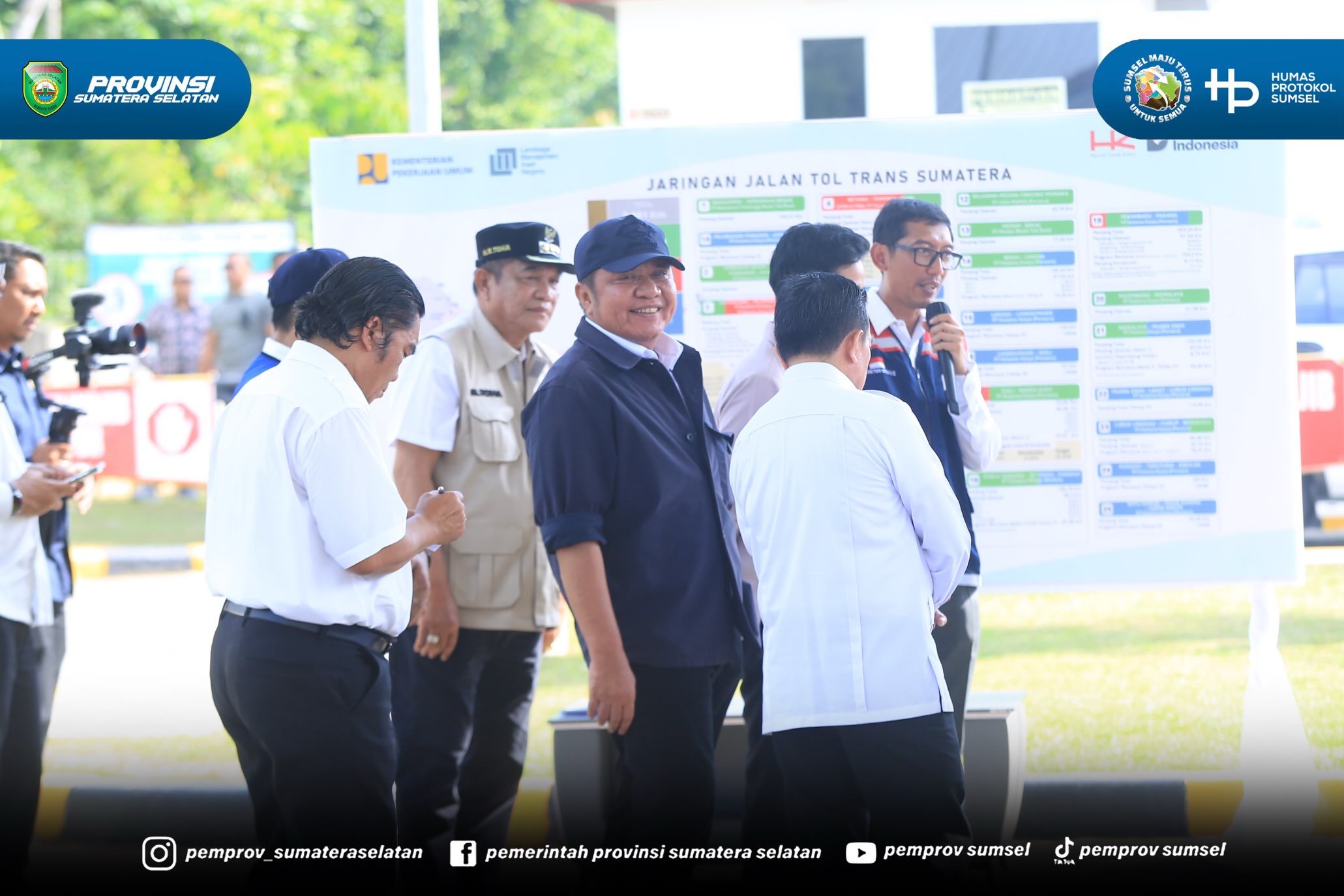 Musi Banyuasin - Wakil Presiden RI, Gibran Rakabuming Raka, melakukan peninjauan langsung ke Plaza Tol Bayung Lincir, Kabupaten Musi Banyuasin, Sumatera Selatan, Kamis (16/07/26).