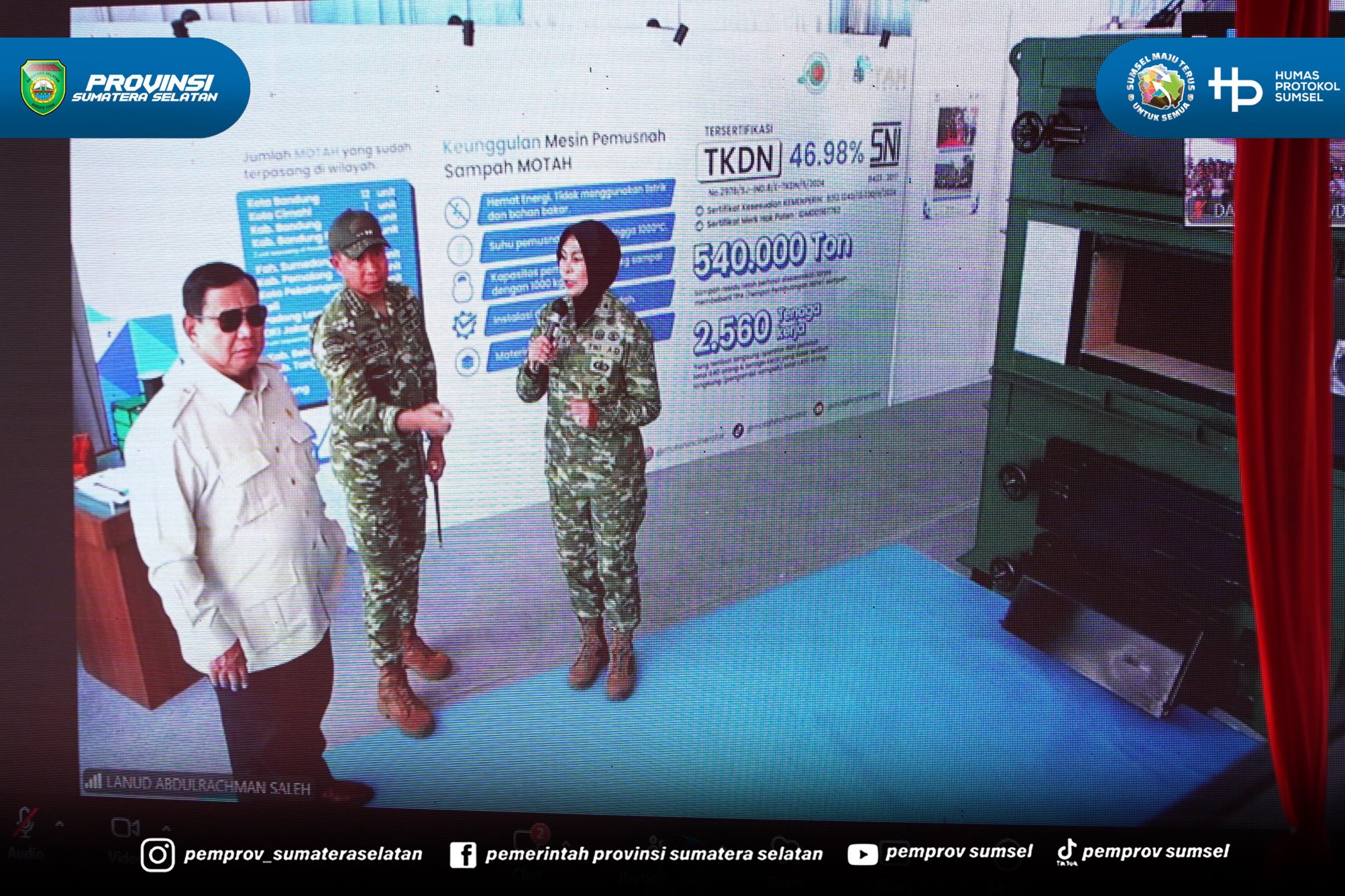 OKI - Gubernur Sumatera Selatan (Sumsel) H. Herman Deru bersama Pangdam II/Sriwijaya, Mayor Jenderal TNI Ujang Darwis dan Kapolda Sumsel, Irjen Pol. Dr. Sandi Nugroho menghadiri Panen Raya dalam rangka TNI Mendukung Program Ketahanan Pangan Nasion...