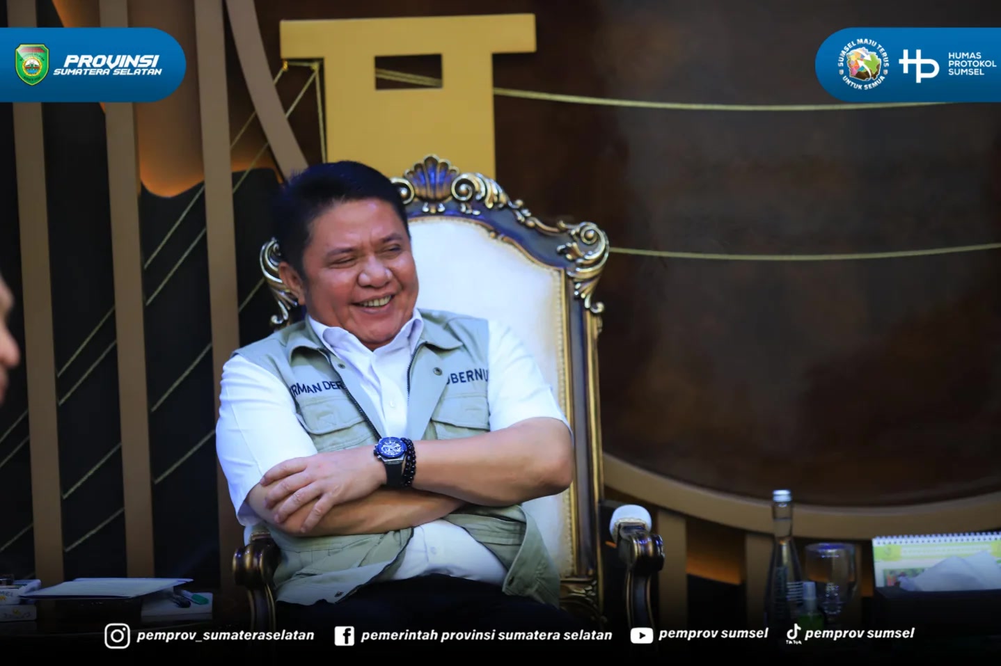PALEMBANG – Gubernur Provinsi Sumatera Selatan (Sumsel), H. Herman Deru, menerima kunjungan audiensi dari Pimpinan Pusat (PP) Muhammadiyah di Ruang Rapat Gubernur, Jumat (17/7/2026).