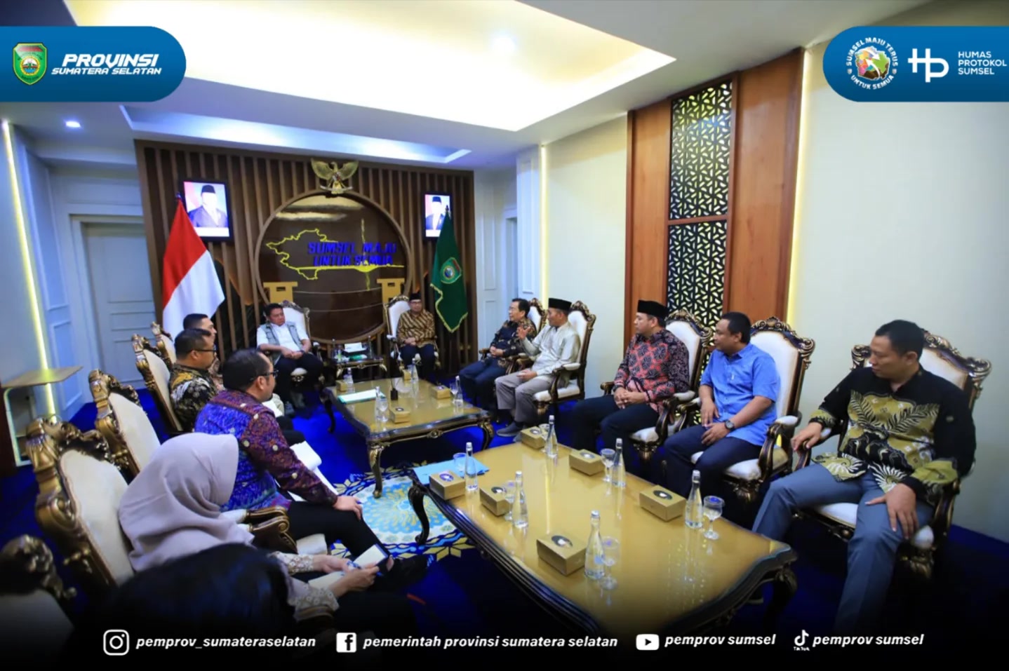 PALEMBANG – Gubernur Provinsi Sumatera Selatan (Sumsel), H. Herman Deru, menerima kunjungan audiensi dari Pimpinan Pusat (PP) Muhammadiyah di Ruang Rapat Gubernur, Jumat (17/7/2026).