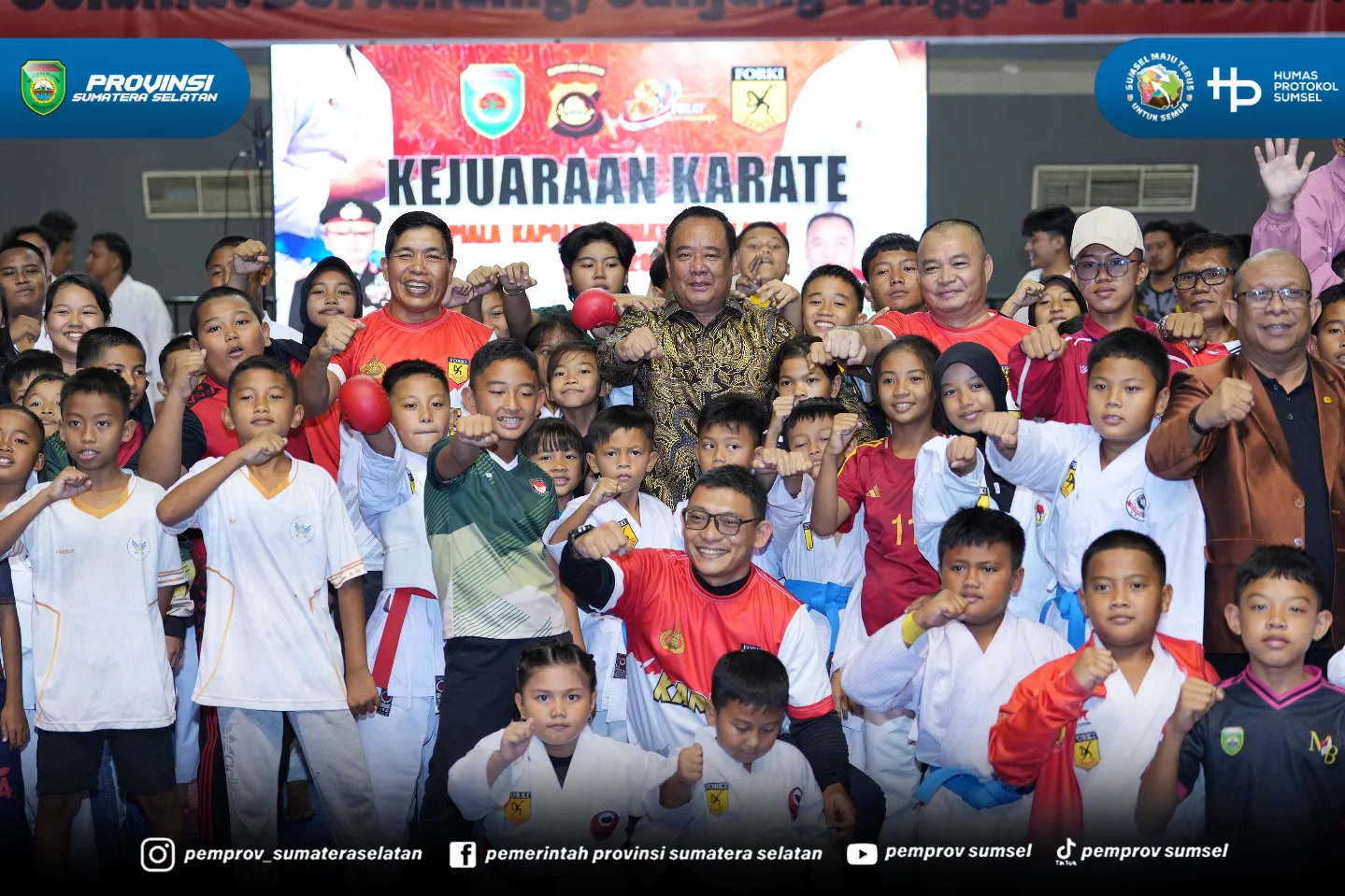 PALEMBANG – Wakil Gubernur Sumatera Selatan (Wagub Sumsel) H. Cik Ujang secara resmi membuka Kejuaraan Karate Piala Kapolda Sumsel Tahun 2026 di GOR Palembang Sport and Convention Center (PSCC), Sabtu (18/7/2026).