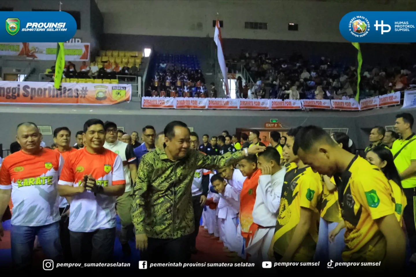 PALEMBANG – Wakil Gubernur Sumatera Selatan (Wagub Sumsel) H. Cik Ujang secara resmi membuka Kejuaraan Karate Piala Kapolda Sumsel Tahun 2026 di GOR Palembang Sport and Convention Center (PSCC), Sabtu (18/7/2026).