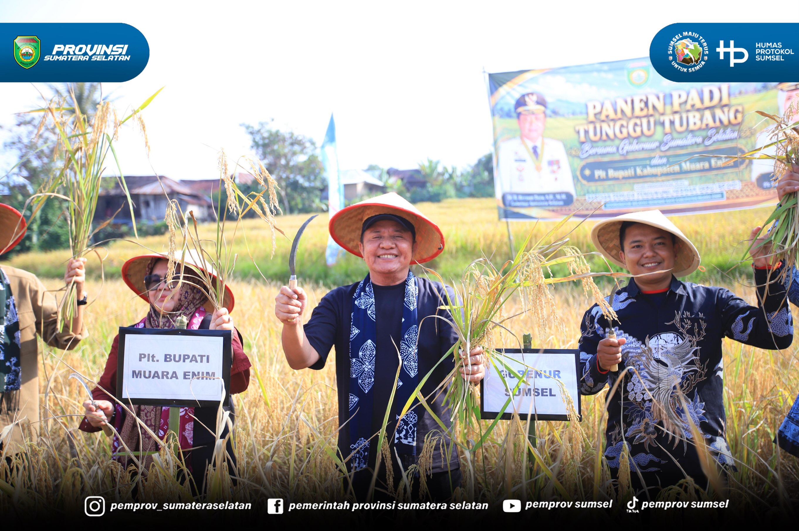 Muara Enim – Gubernur Sumatera Selatan (Sumsel) Dr. H. Herman Deru mendorong peningkatan produktivitas padi varietas khas Semende, Kabupaten Muara Enim, melalui inovasi teknologi pertanian. Salah satu upaya yang didorong adalah memperpendek masa t...