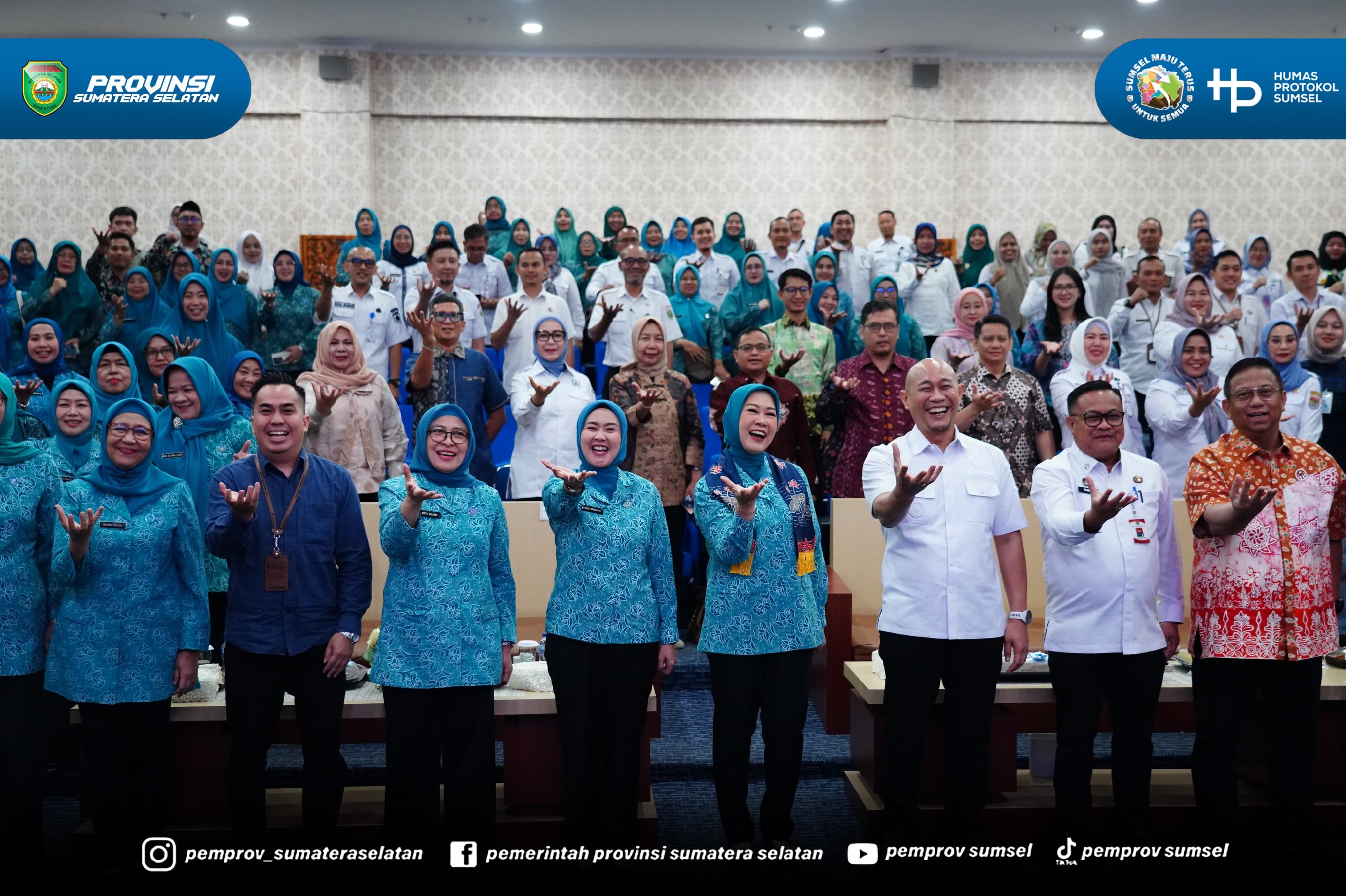 Lubuk Linggau - Ketua TP PKK Sumsel Feby Deru melakukan kunjungan kerja ke TP PKK Kota Lubuk Linggau, Rabu (22/07/26).