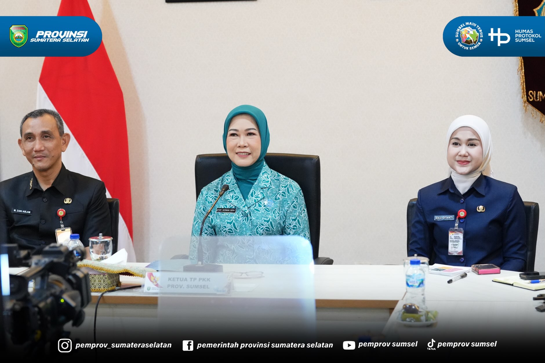 Palembang - Ketua Tim Penggerak PKK Provinsi Sumatera Selatan (Sumsel) Hj. Febrita Lustia HD membuka kegiatan Taman Asuh Sayang Anak di Kelas Orang Tua Hebat (TAMASYA di KERABAT) Nasional Seri 22 Tahun 2026 yang diselenggarakan oleh Perwakilan BKK...