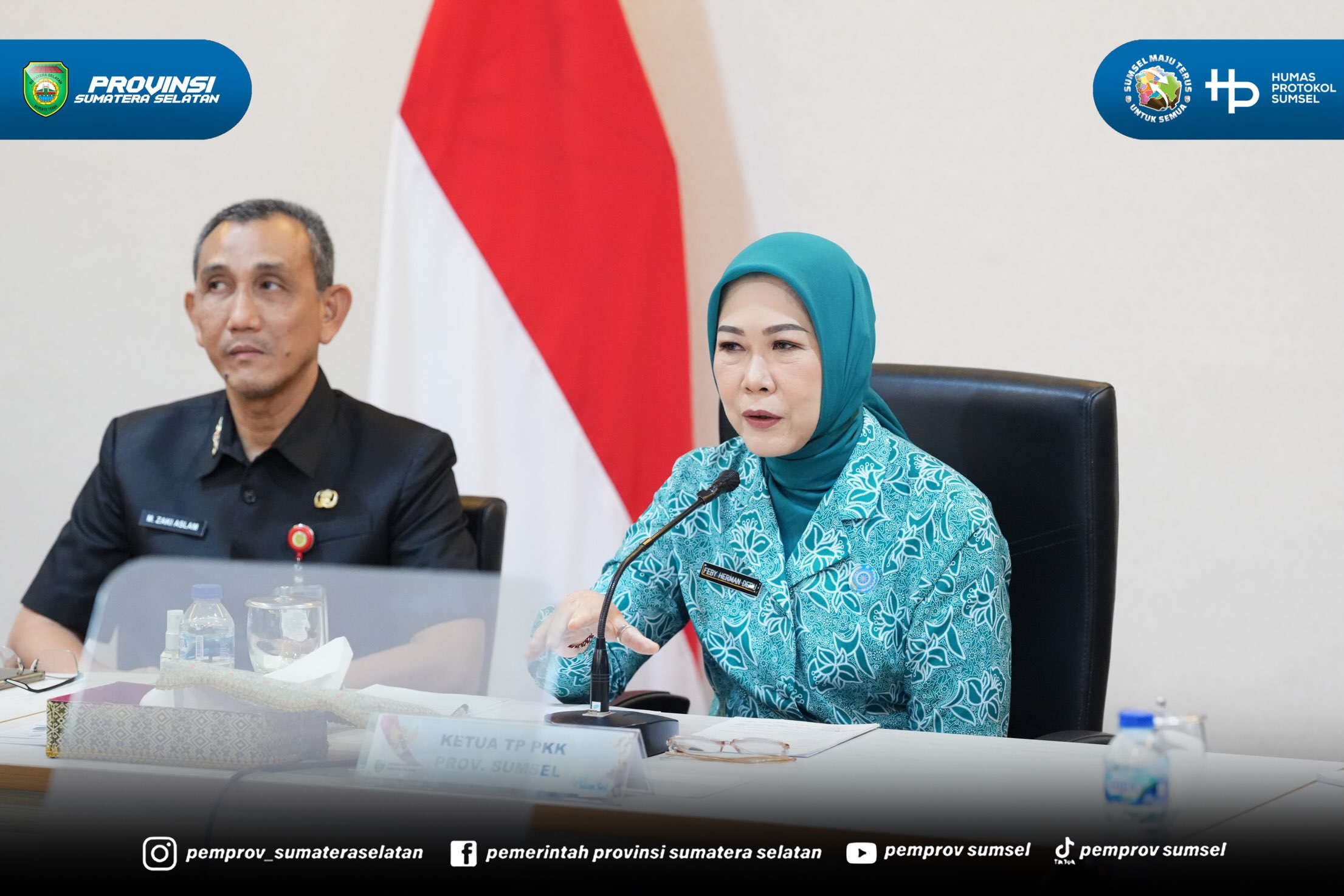 Palembang - Ketua Tim Penggerak PKK Provinsi Sumatera Selatan (Sumsel) Hj. Febrita Lustia HD membuka kegiatan Taman Asuh Sayang Anak di Kelas Orang Tua Hebat (TAMASYA di KERABAT) Nasional Seri 22 Tahun 2026 yang diselenggarakan oleh Perwakilan BKK...