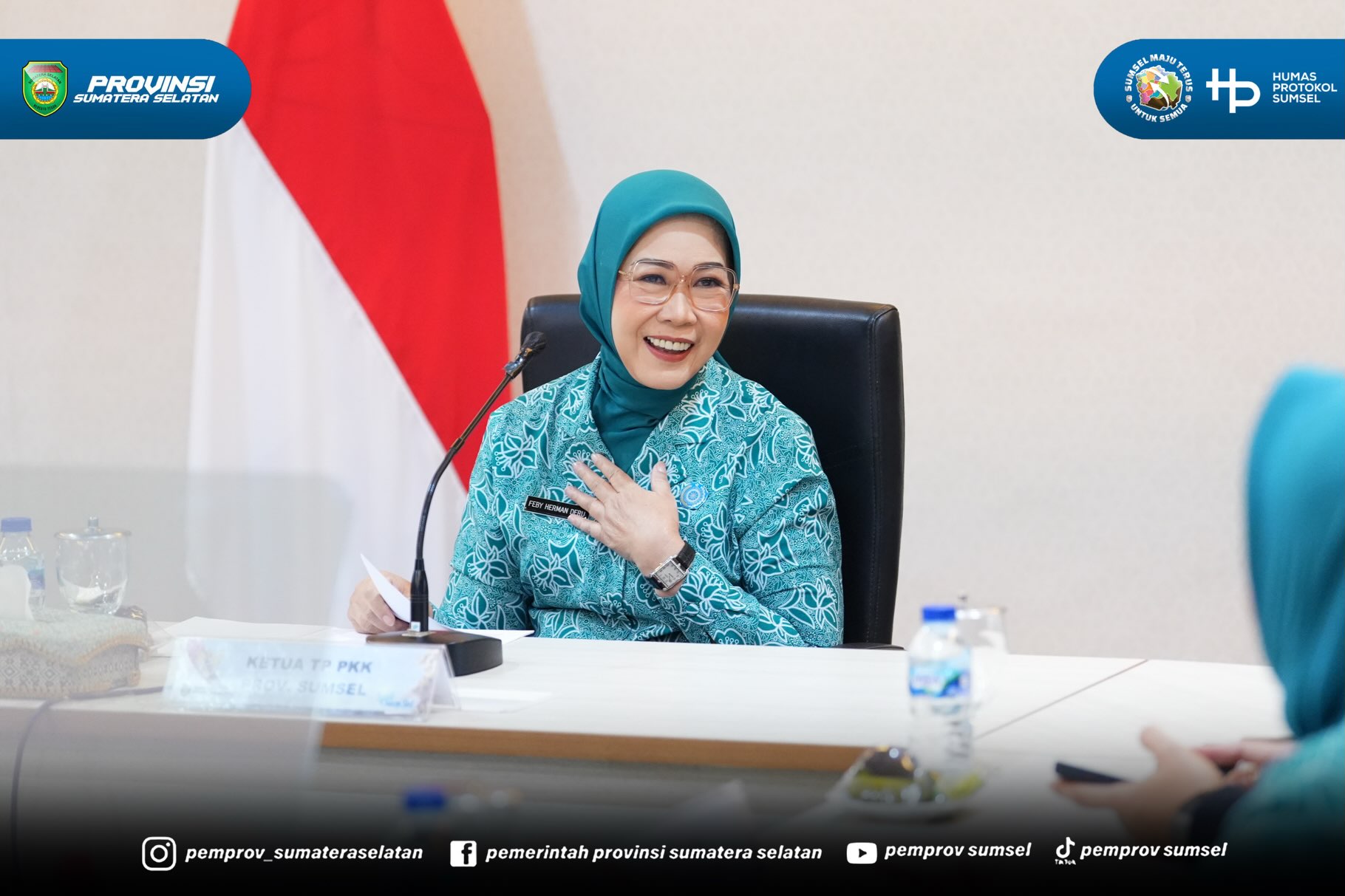 Palembang - Ketua Tim Penggerak PKK Provinsi Sumatera Selatan (Sumsel) Hj. Febrita Lustia HD membuka kegiatan Taman Asuh Sayang Anak di Kelas Orang Tua Hebat (TAMASYA di KERABAT) Nasional Seri 22 Tahun 2026 yang diselenggarakan oleh Perwakilan BKK...