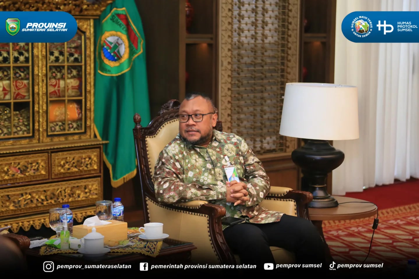 PALEMBANG — Gubernur Provinsi Sumatera Selatan (Sumsel), H. Herman Deru, menerima kunjungan silaturahmi Kepala Kantor Wilayah BPJS Ketenagakerjaan Sumatera Bagian Selatan (Sumbagsel) yang baru, Kuncoro Budi Winarno, beserta jajaran di Griya Agung,...