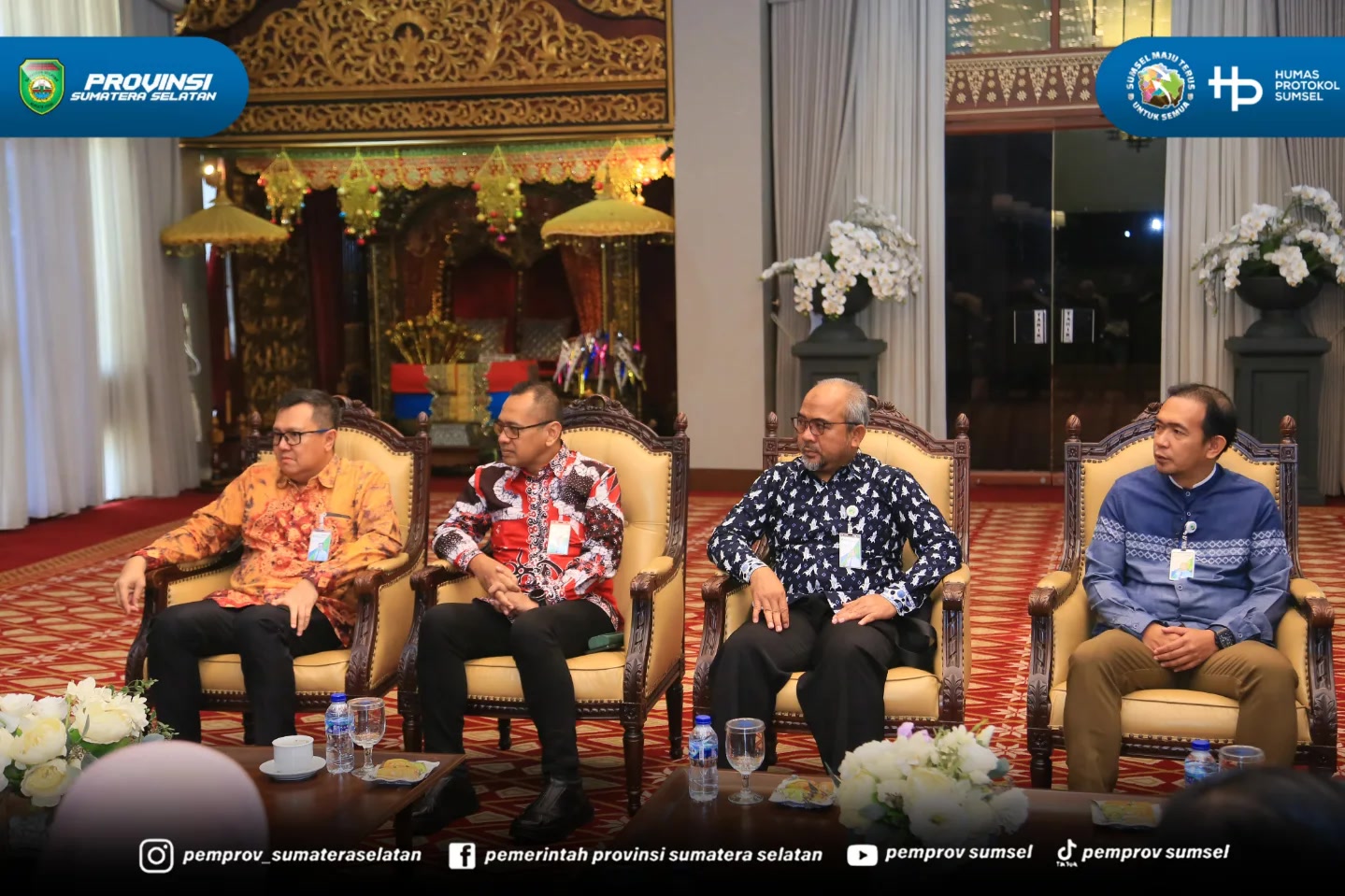 PALEMBANG — Gubernur Provinsi Sumatera Selatan (Sumsel), H. Herman Deru, menerima kunjungan silaturahmi Kepala Kantor Wilayah BPJS Ketenagakerjaan Sumatera Bagian Selatan (Sumbagsel) yang baru, Kuncoro Budi Winarno, beserta jajaran di Griya Agung,...