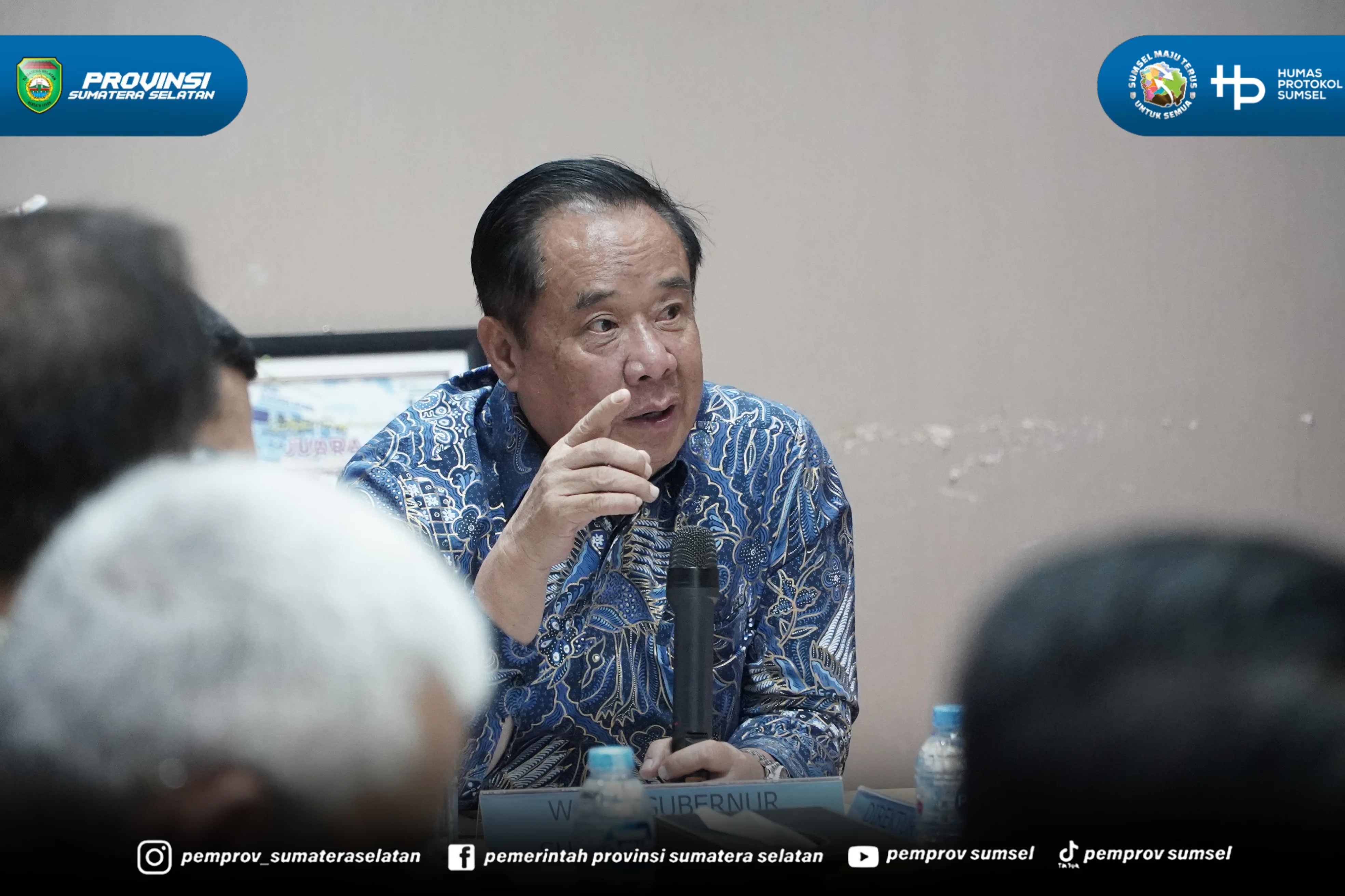 Wakil Gubernur Sumatera Selatan H. Cik Ujang menghadiri Rapat Strategis terkait perkembangan perekonomian sumsel serta peran Bank Sumsel Babel sebagai Mitra Strategis Pemerintah Provinsi Sumatera Selatan dalam mendukung stabilitas dan pertumbuhan...