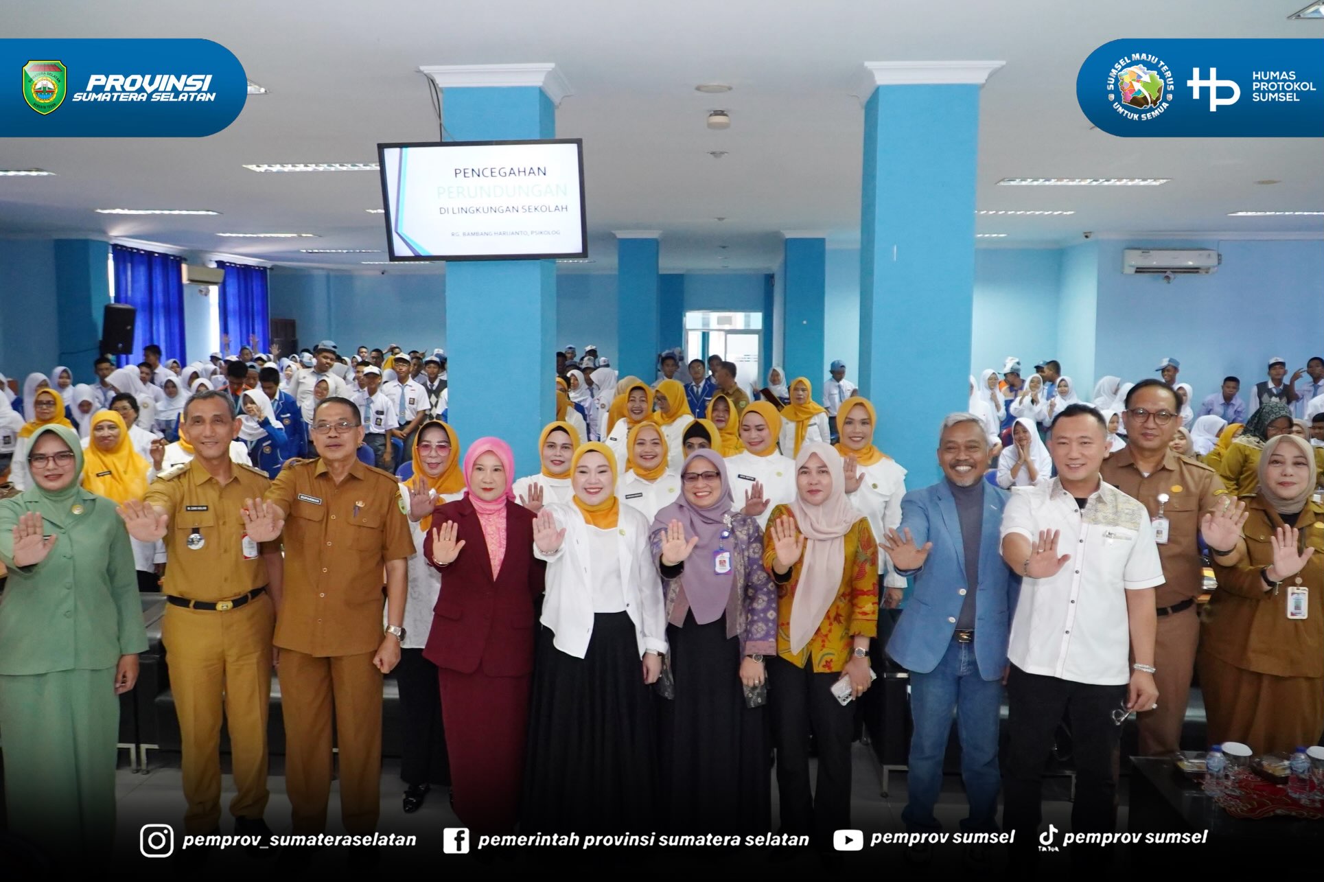 Palembang – Ketua Badan Kerja Sama Organisasi Wanita (BKOW) Provinsi Sumatera Selatan, Lidyawati Cik Ujang, menegaskan bahwa setiap anak berhak tumbuh dan berkembang tanpa rasa takut akibat perundungan maupun kekerasan di lingkungan sekolah.