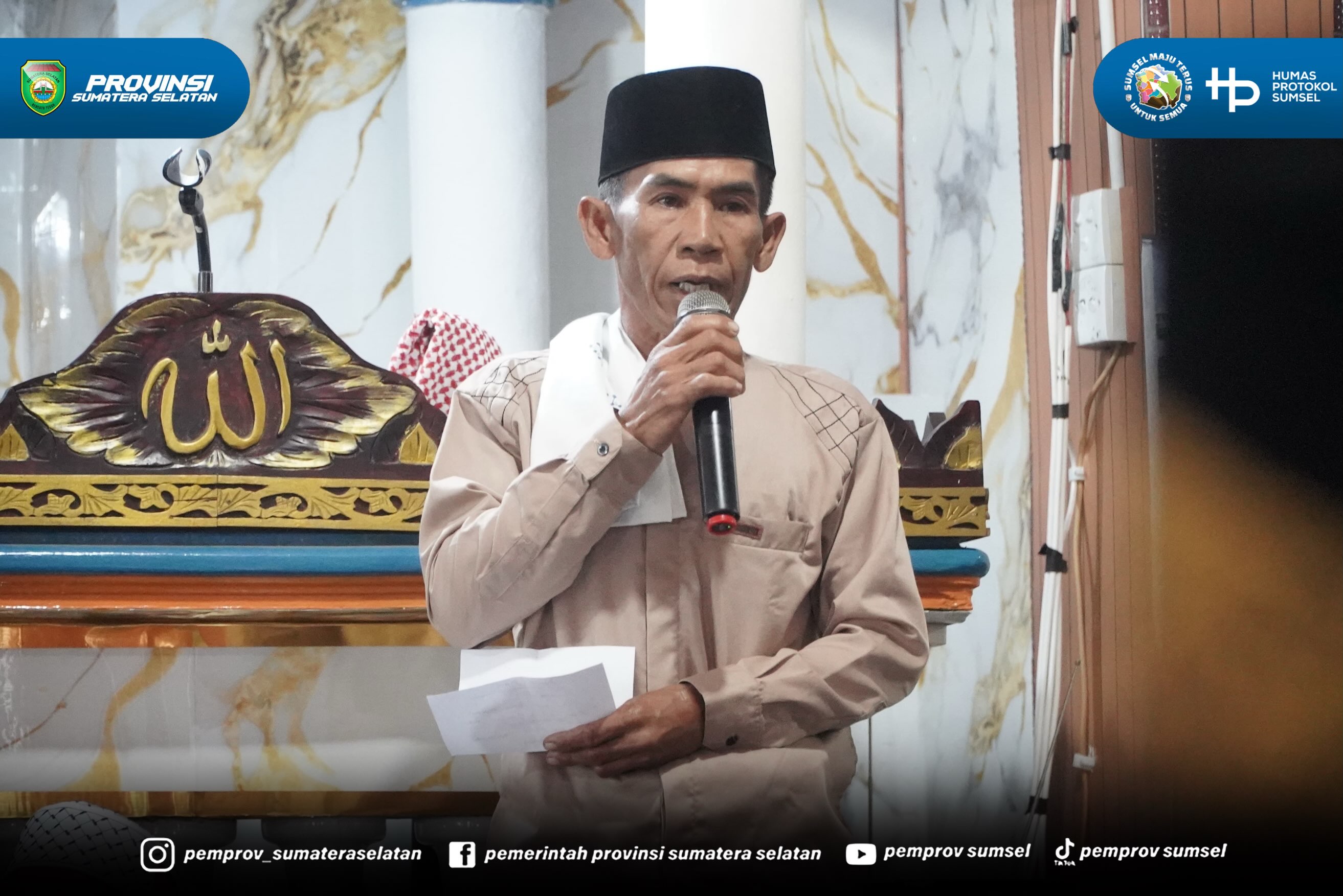 MUARA ENIM – Wakil Gubernur Sumatera Selatan (Sumsel) H. Cik Ujang mengapresiasi kekompakan dan semangat gotong royong masyarakat Desa Kepur, Kecamatan Kepur, Kabupaten Muara Enim. Apresiasi tersebut disampaikannya saat melaksanakan Safari Salat J...