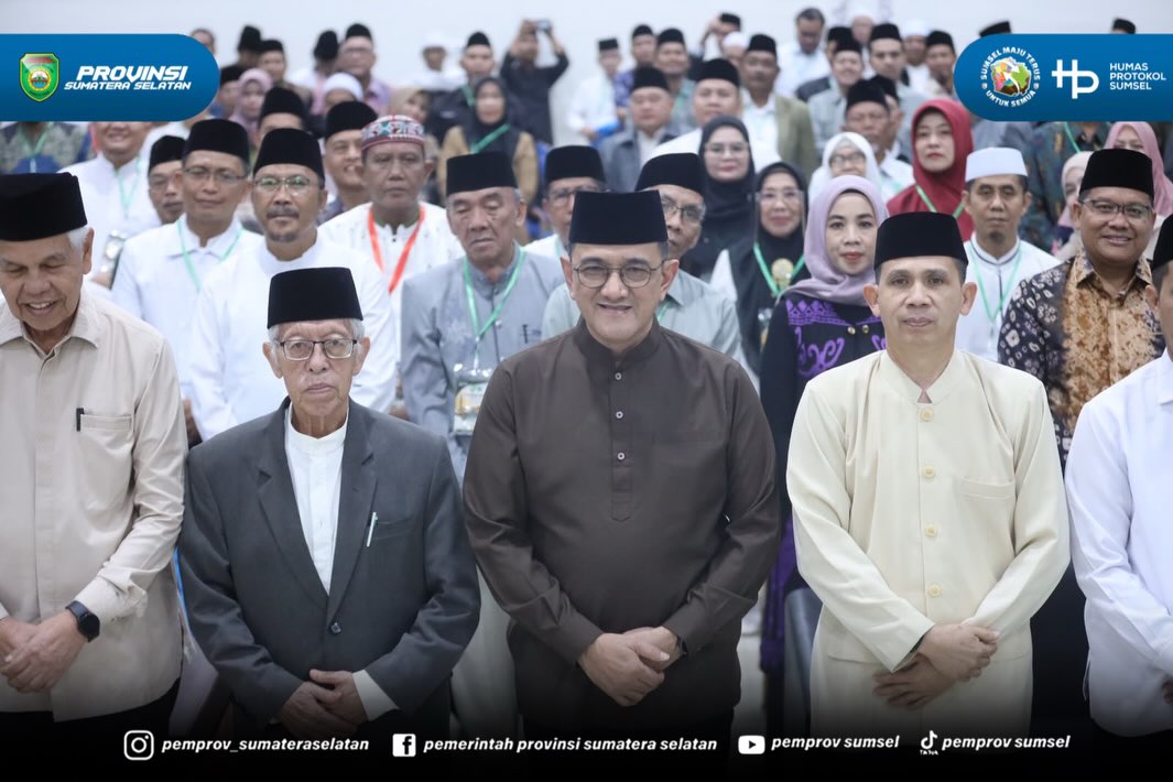 Palembang - Mewakili Gubernur Sumatera Selatan (Sumsel), Sekretaris Daerah Provinsi Sumsel H. Edward Candra membuka Musyawarah Daerah (Musda) XI Majelis Ulama Indonesia (MUI) Provinsi Sumsel Tahun 2026, bertempat di Asrama Haji Palembang, Jumat (7...