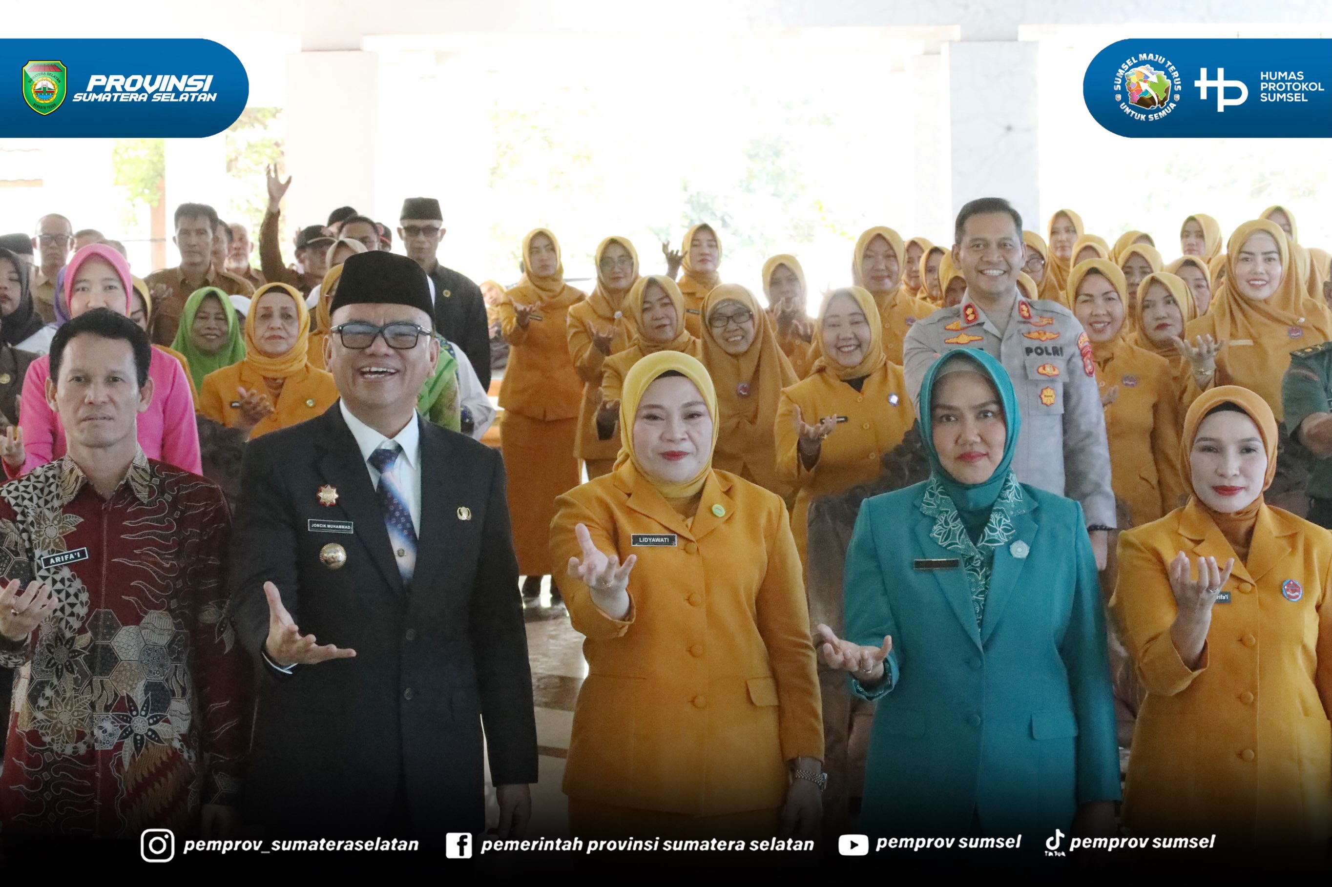 Empat Lawang - Ketua BKOW Provinsi Sumatera Selatan Hj. Lidyawati Cik Ujang menghadiri Pengukuhan Kepengurusan Gabungan Organisasi Wanita (GOW) Kabupaten Empat Lawang Masa Bhakti 2026-2030 di Rumah Dinas Bupati Empat Lawang. Senin (10/08/2026).