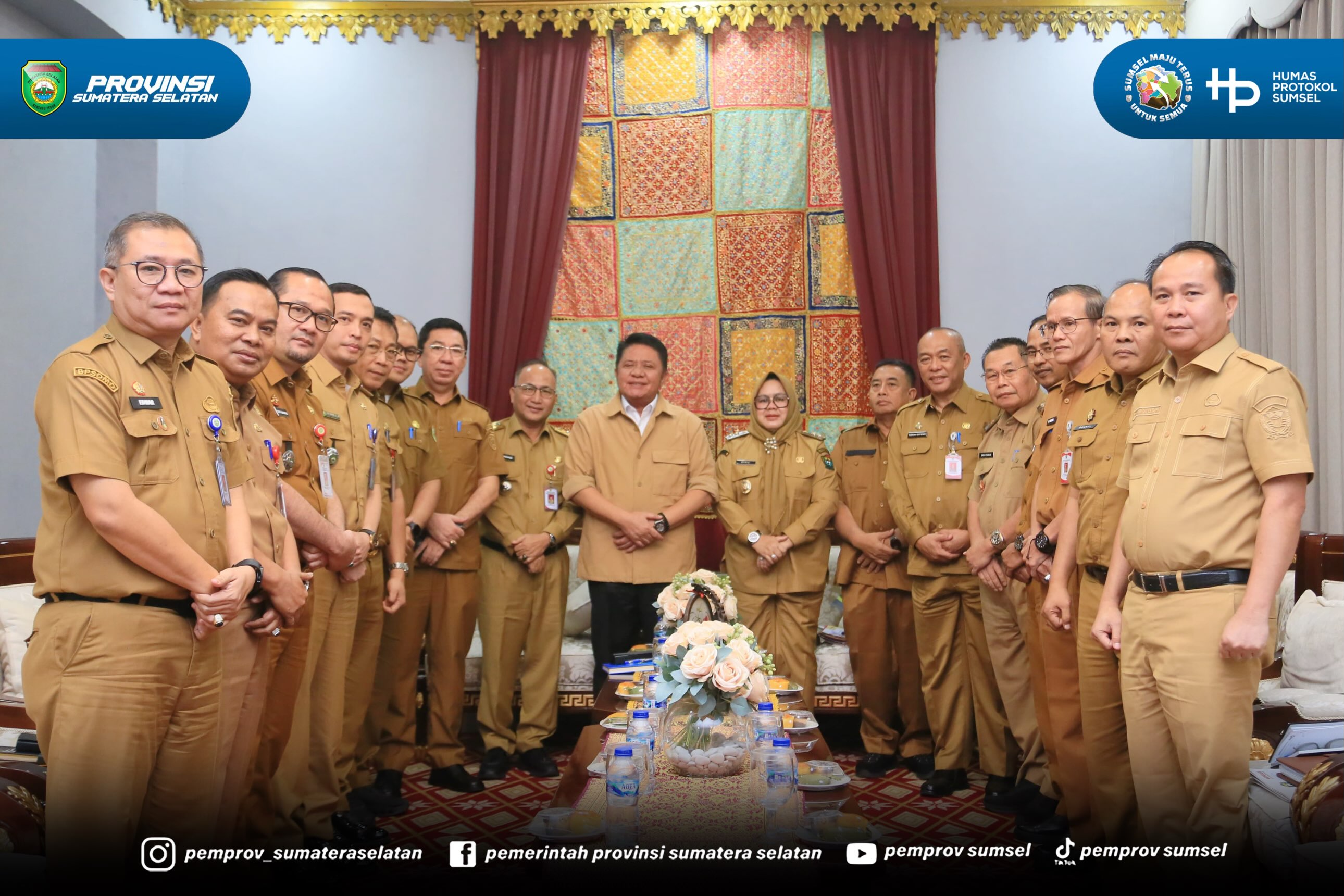 PALEMBANG – Gubernur Sumatera Selatan (Sumsel) Herman Deru menerima silaturahmi Plt. Bupati Muara Enim Sumarni di Griya Agung, Senin (10/08/2026).