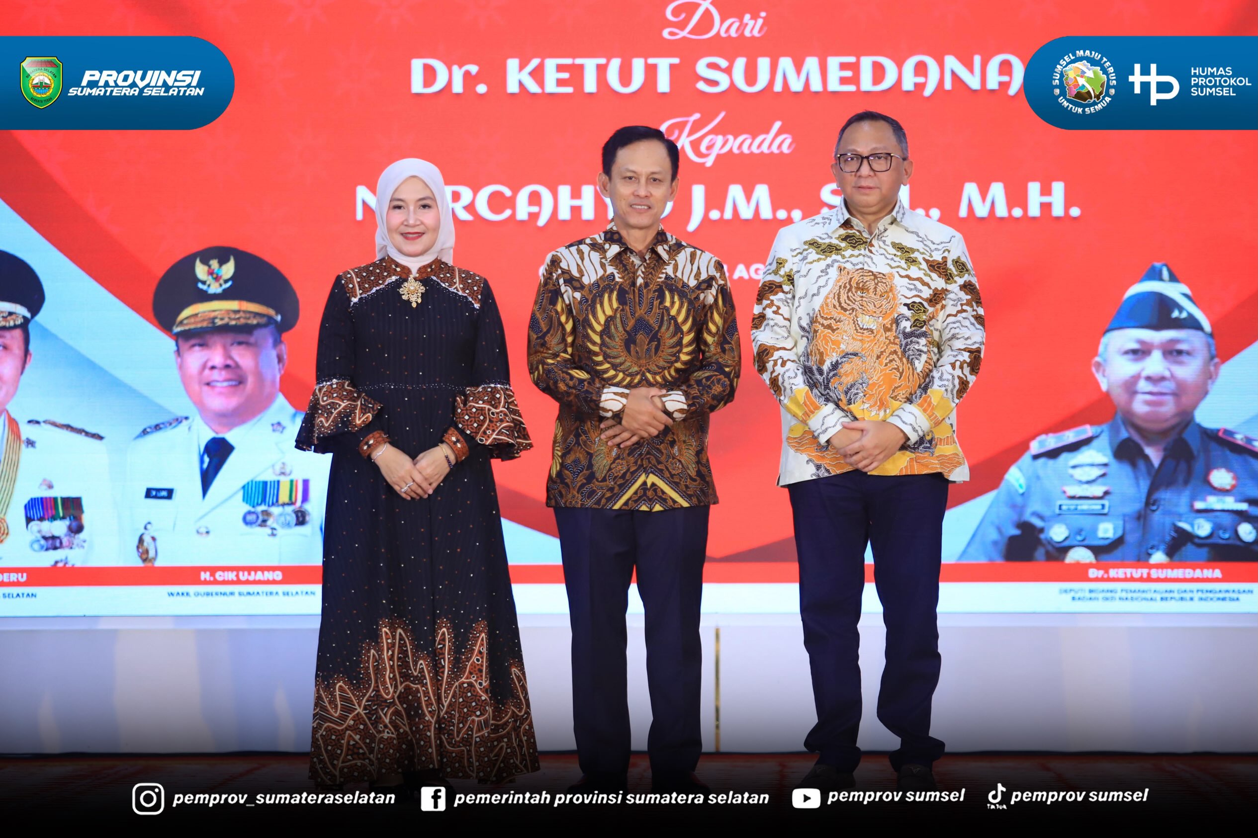 Palembang - Gubernur Sumatera Selatan Dr. H. Herman Deru menyambut kehadiran Kepala Kejaksaan Tinggi (Kajati) Sumsel yang baru, Nurcahyo J.M., SH. MH sekaligus menyampaikan apresiasi atas kontribusi Kajati sebelumnya, Dr. Ketut Sumedana, dalam men...