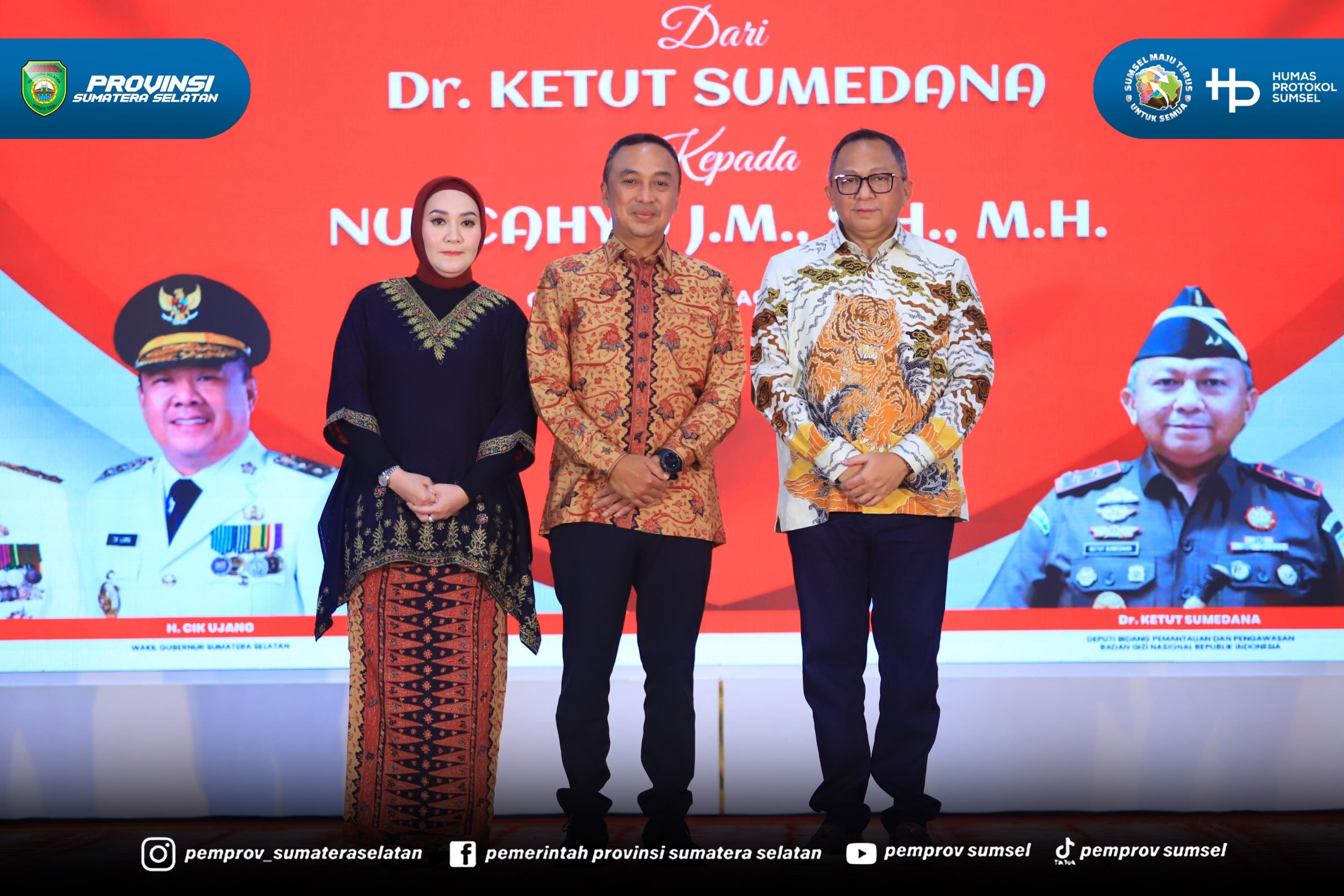 Palembang - Gubernur Sumatera Selatan Dr. H. Herman Deru menyambut kehadiran Kepala Kejaksaan Tinggi (Kajati) Sumsel yang baru, Nurcahyo J.M., SH. MH sekaligus menyampaikan apresiasi atas kontribusi Kajati sebelumnya, Dr. Ketut Sumedana, dalam men...