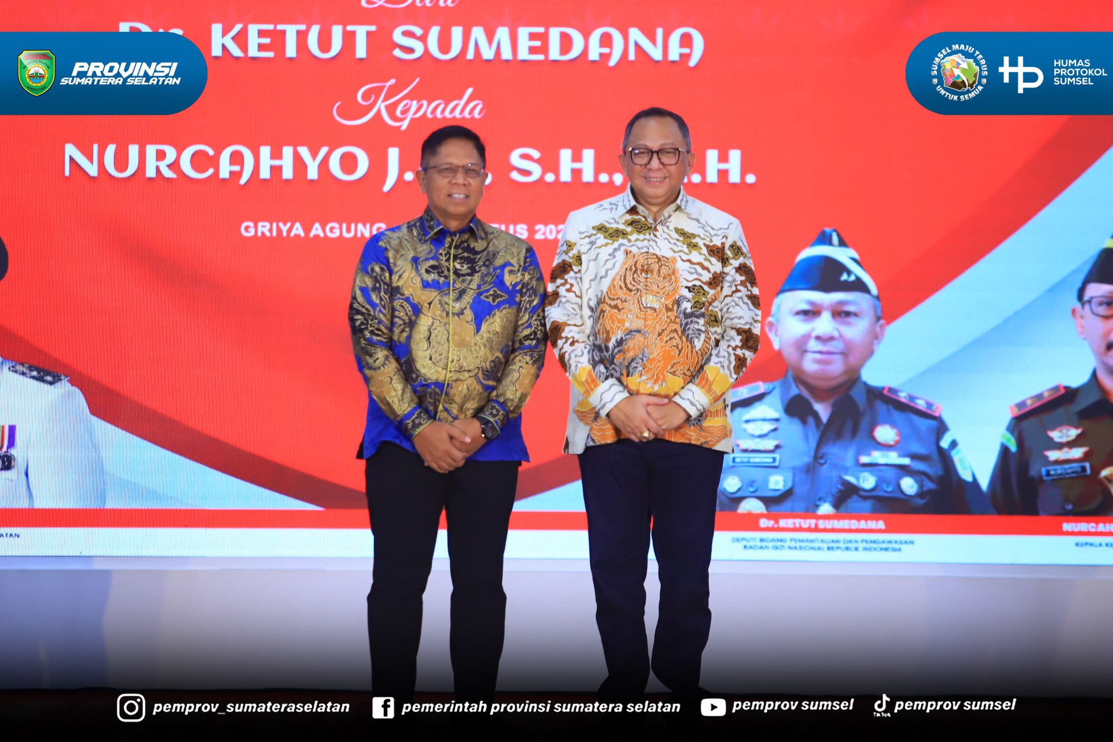 Palembang - Gubernur Sumatera Selatan Dr. H. Herman Deru menyambut kehadiran Kepala Kejaksaan Tinggi (Kajati) Sumsel yang baru, Nurcahyo J.M., SH. MH sekaligus menyampaikan apresiasi atas kontribusi Kajati sebelumnya, Dr. Ketut Sumedana, dalam men...